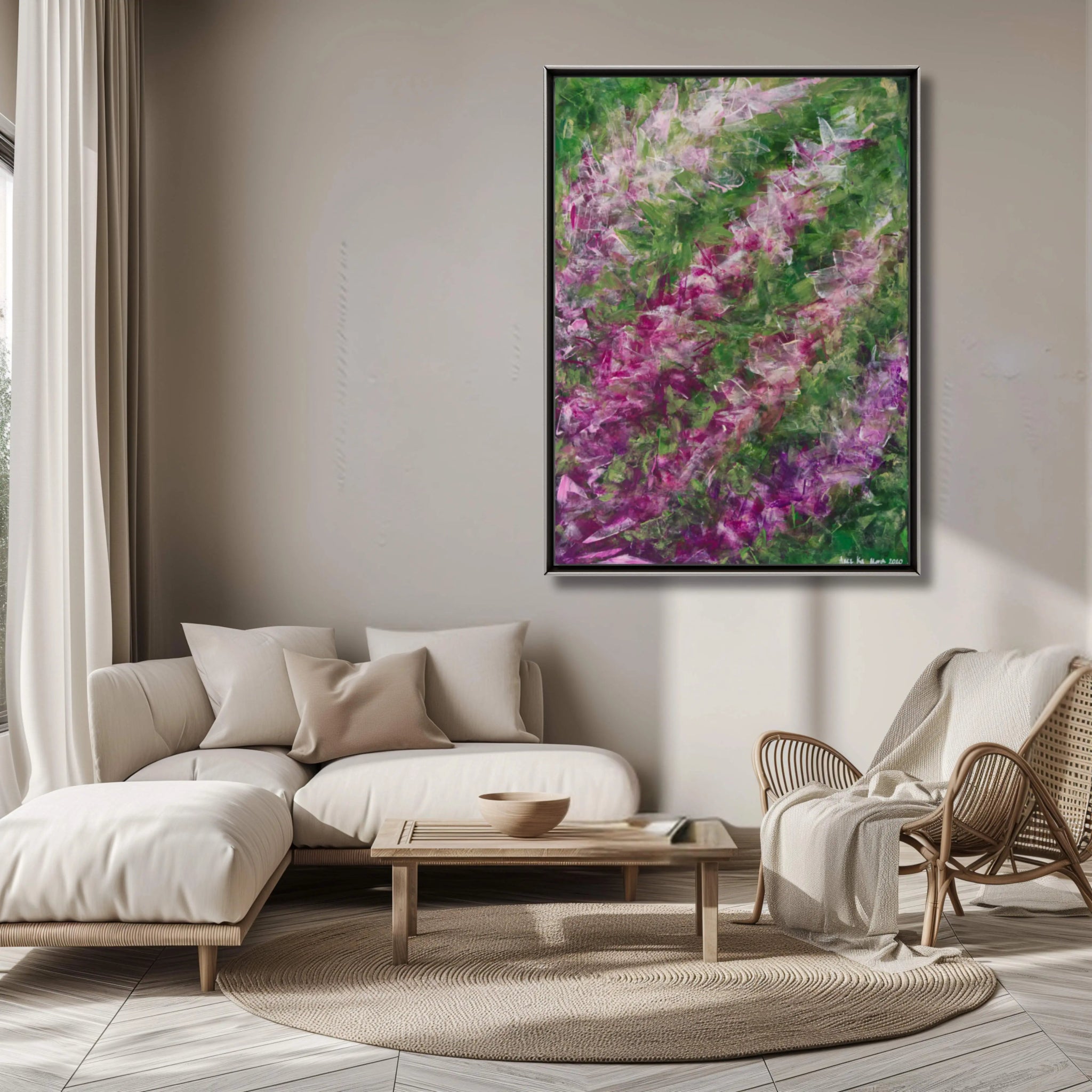 Blossom | Large Original Abstract Art for Modern Homes - Anez Ka Arts Luxury Wall Art