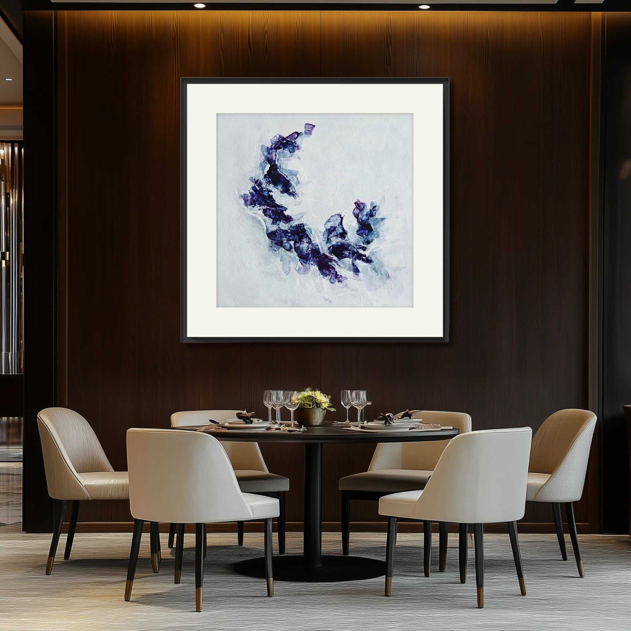 Blue Sapphire | Exclusive Framed Fine Art Print - Anez Ka Arts Luxury Wall Art