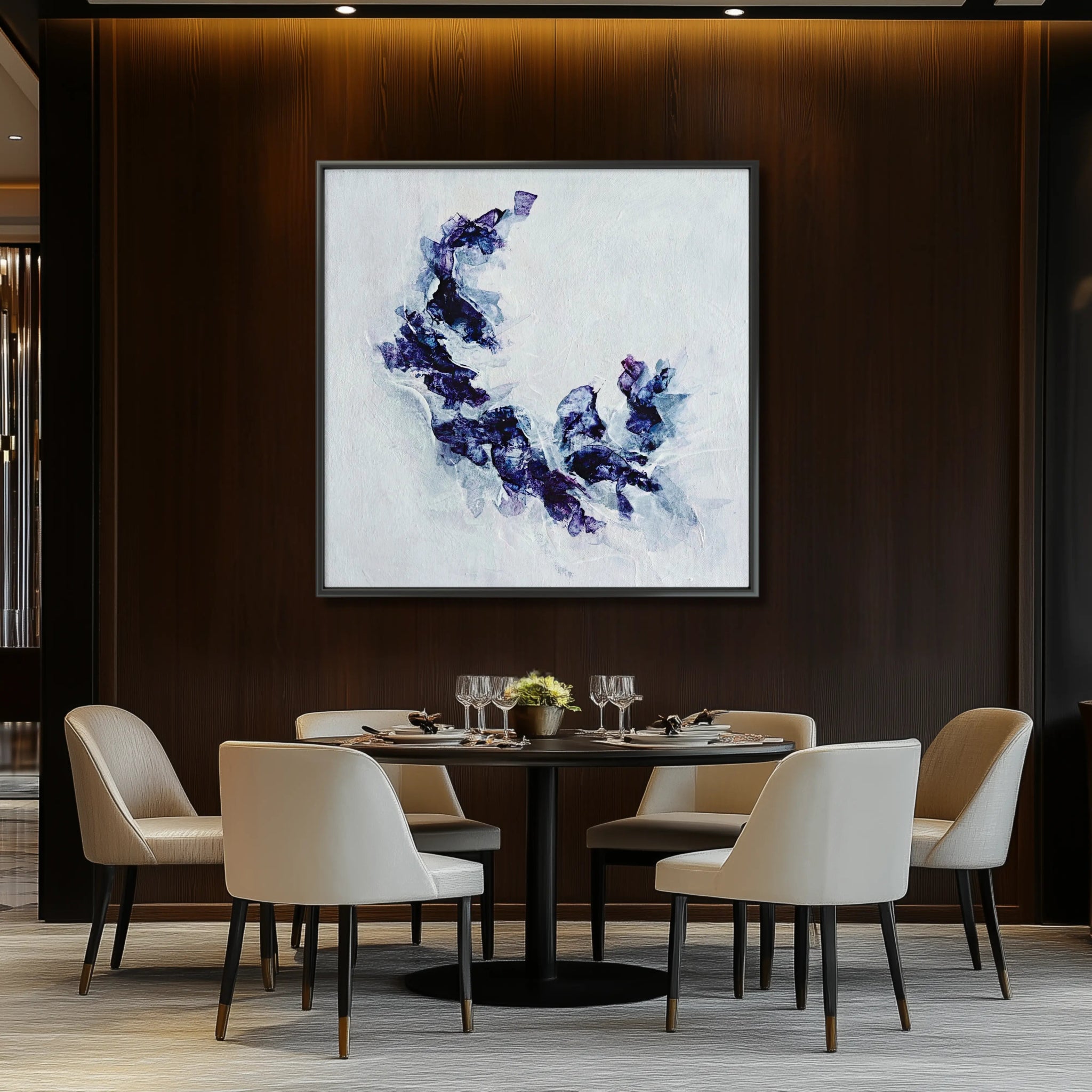 Blue Sapphire | Exclusive Framed Fine Art Print - Anez Ka Arts Luxury Wall Art