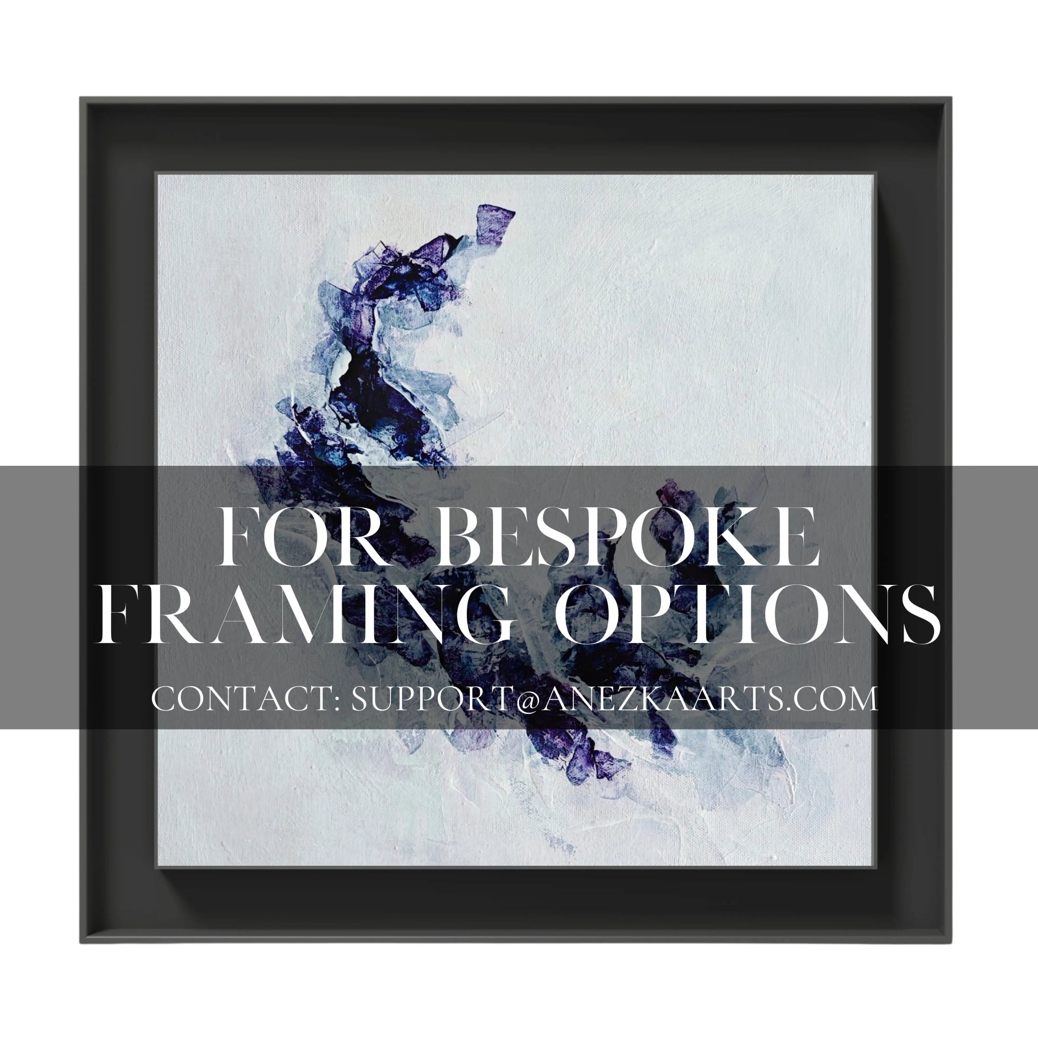 Blue Sapphire | Exclusive Framed Fine Art Print - Anez Ka Arts Luxury Wall Art