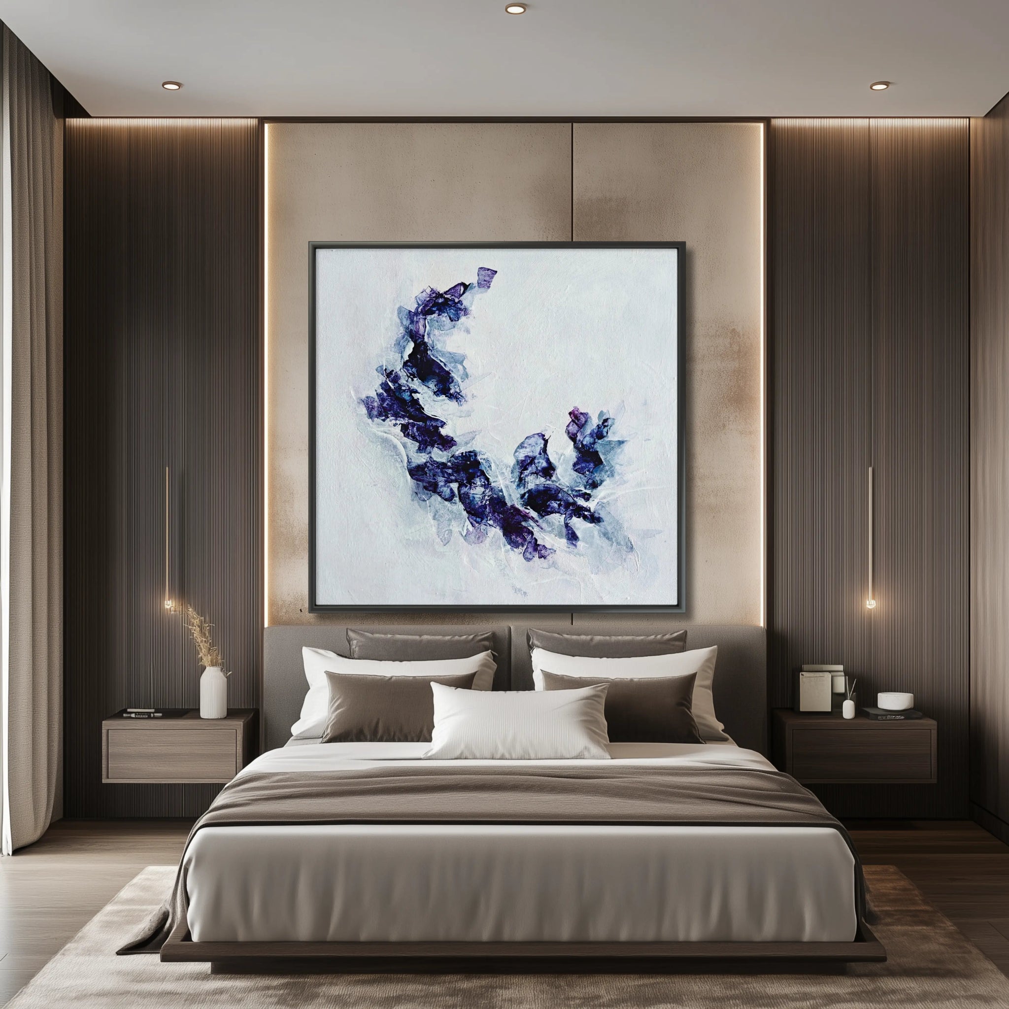 Blue Sapphire | Exclusive Framed Fine Art Print - Anez Ka Arts Luxury Wall Art