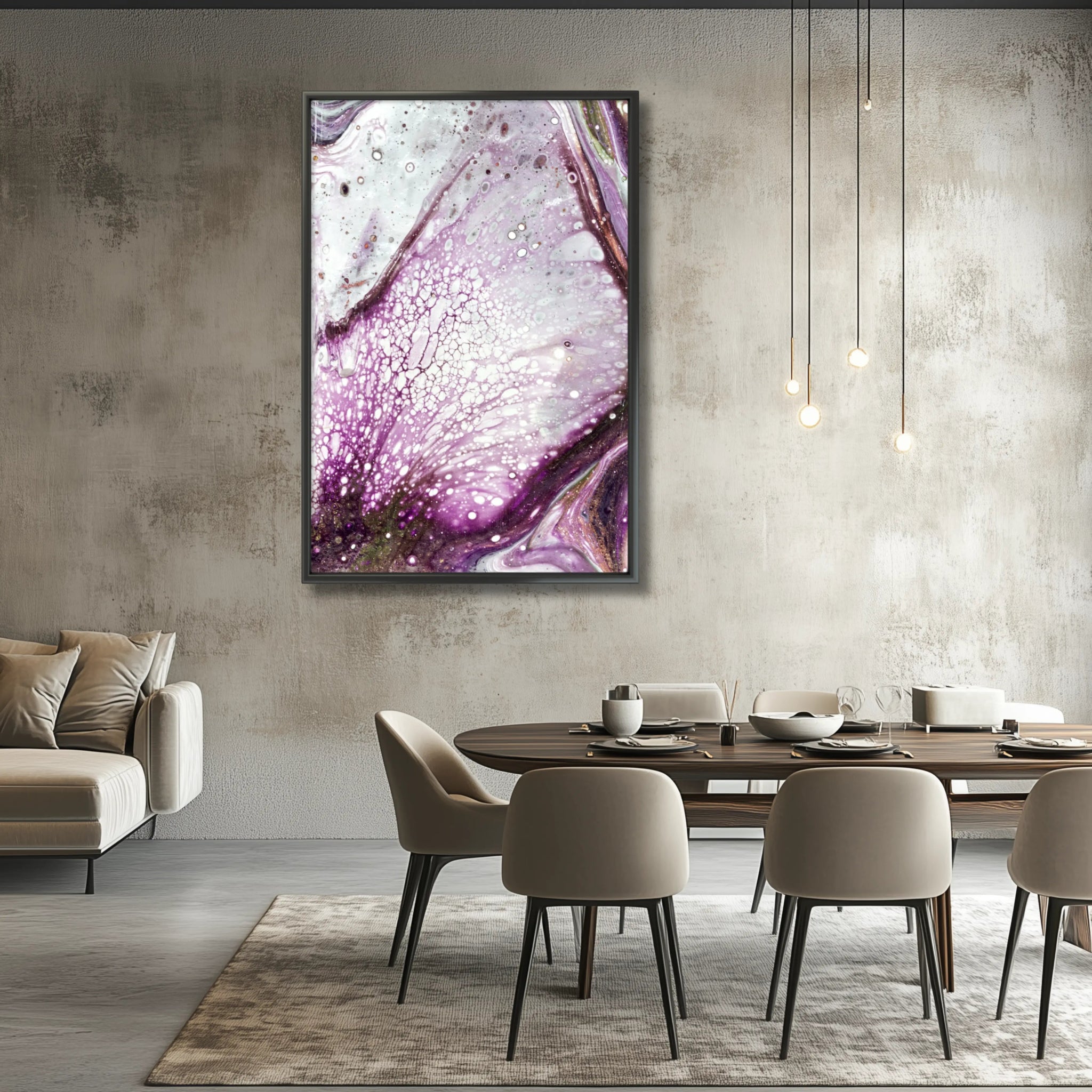 Burgundy Dream | Exclusive Abstract Art Paper Print - Anez Ka Arts Luxury Wall Art