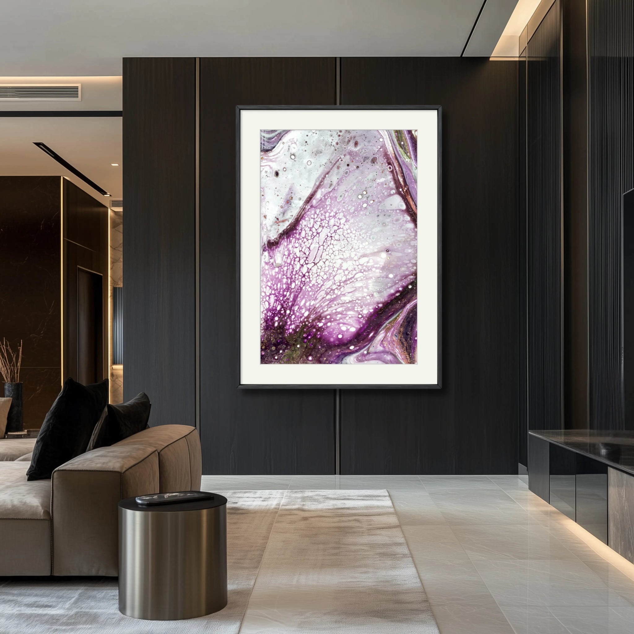 Burgundy Dream | Exclusive Abstract Art Paper Print - Anez Ka Arts Luxury Wall Art