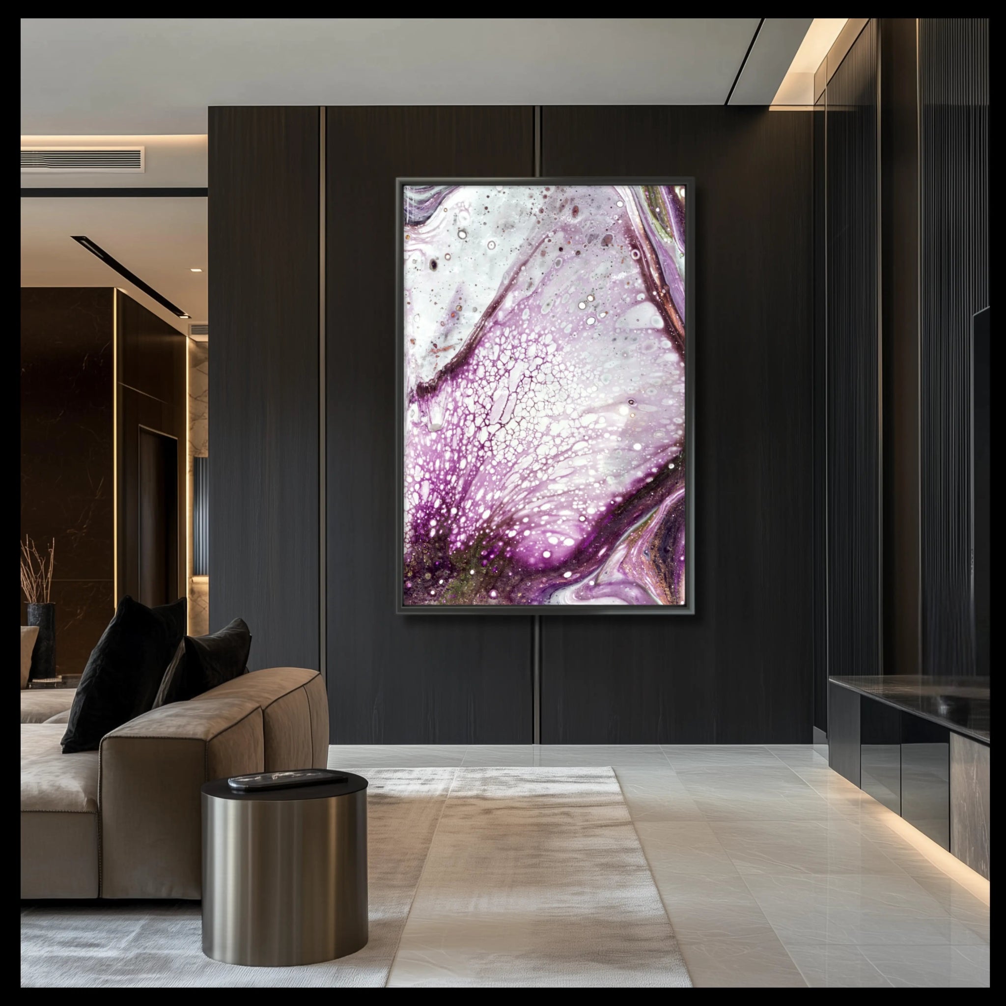 Burgundy Dream | Exclusive Abstract Art Paper Print - Anez Ka Arts Luxury Wall Art