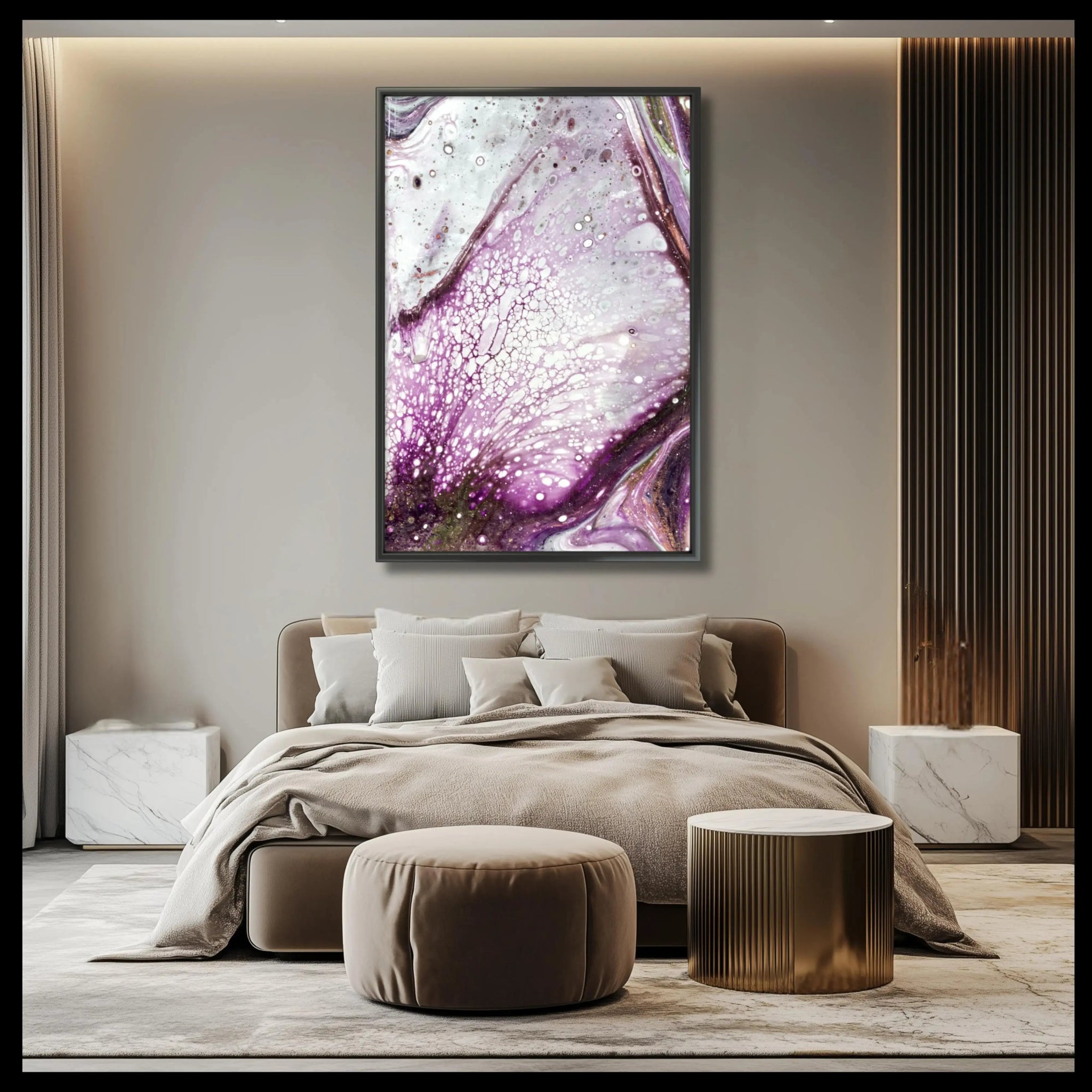 Burgundy Dream | Exclusive Abstract Art Paper Print - Anez Ka Arts Luxury Wall Art