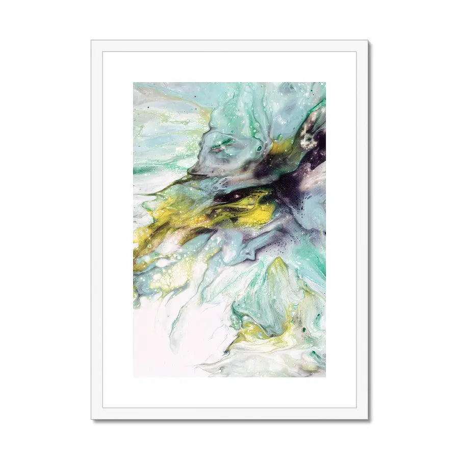 Majestic Fusion - fine art print in turqouise