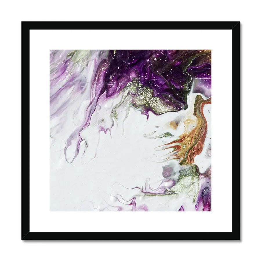 Passion Royale  - framed luxury paper print in purple