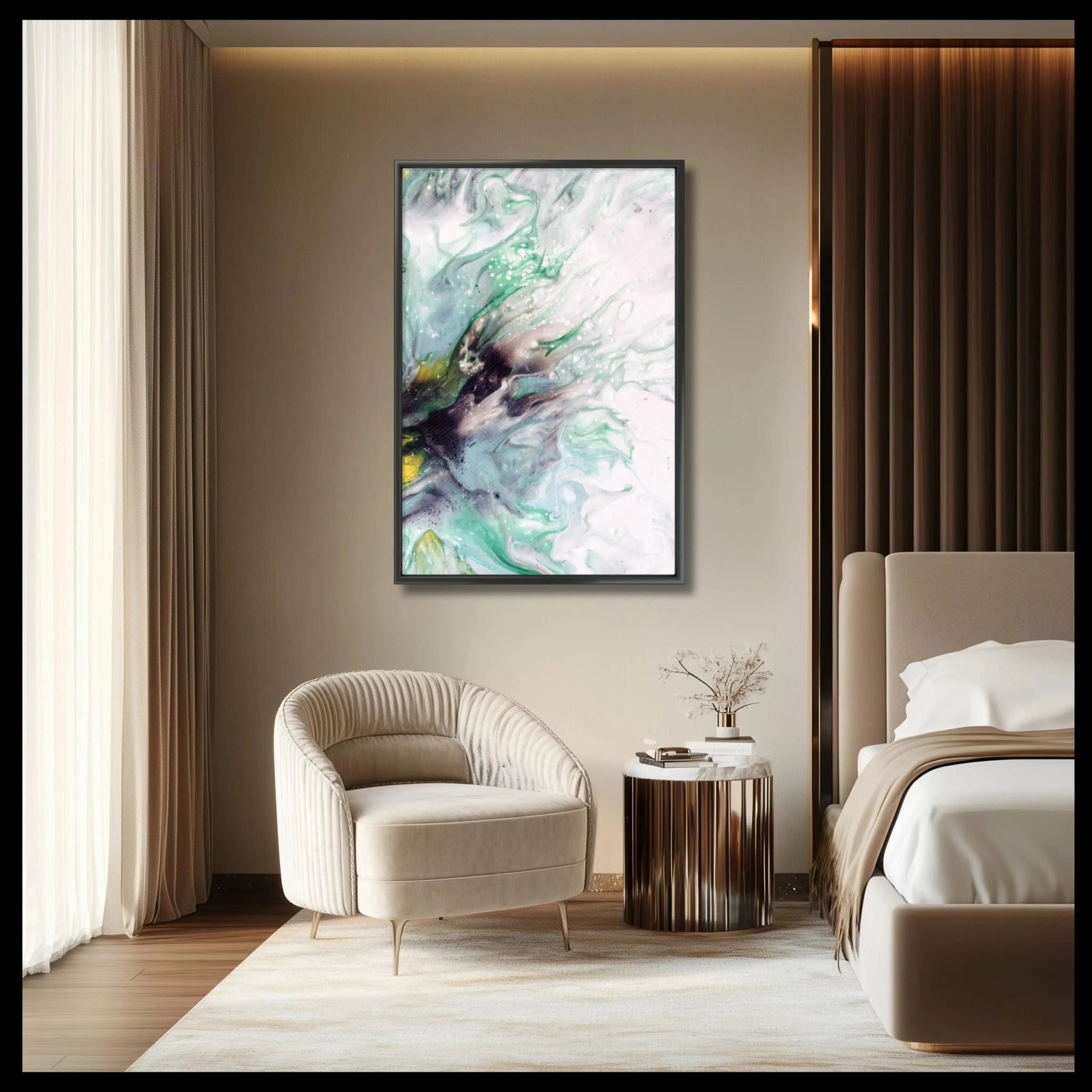 Celestial Embrace | Luxury Wall Art Print - Anez Ka Arts Luxury Wall Art