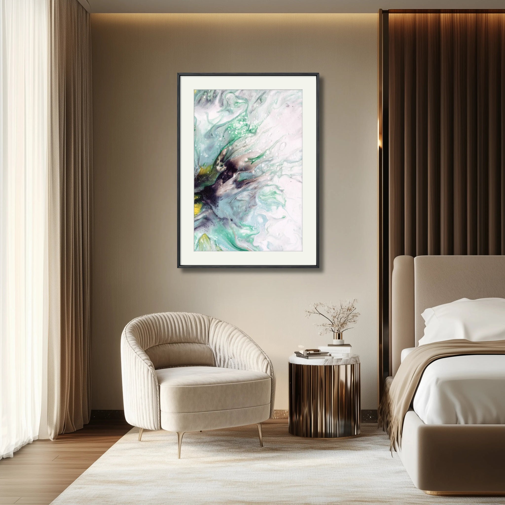 Celestial Embrace | Luxury Wall Art Print - Anez Ka Arts Luxury Wall Art