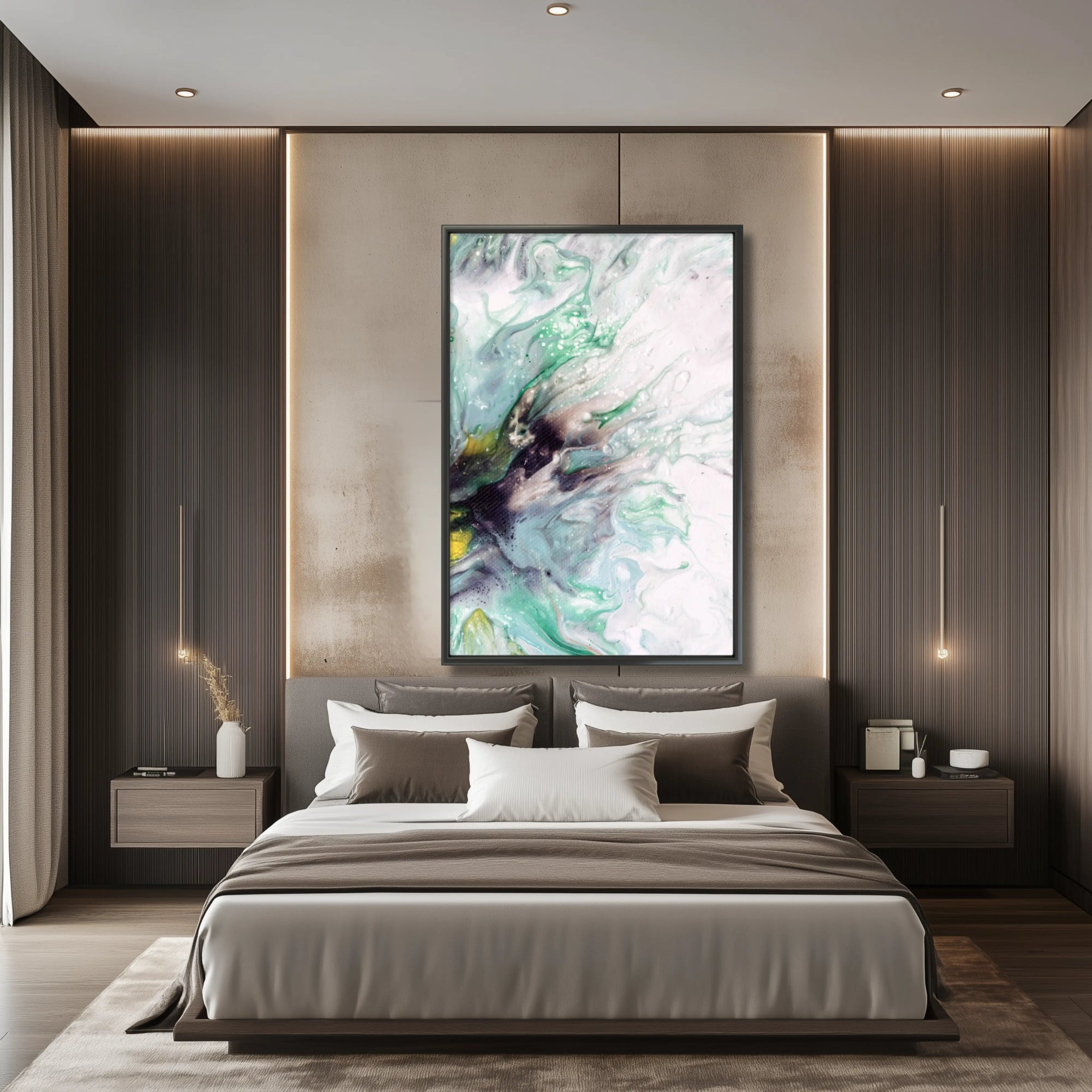 Celestial Embrace | Luxury Wall Art Print - Anez Ka Arts Luxury Wall Art