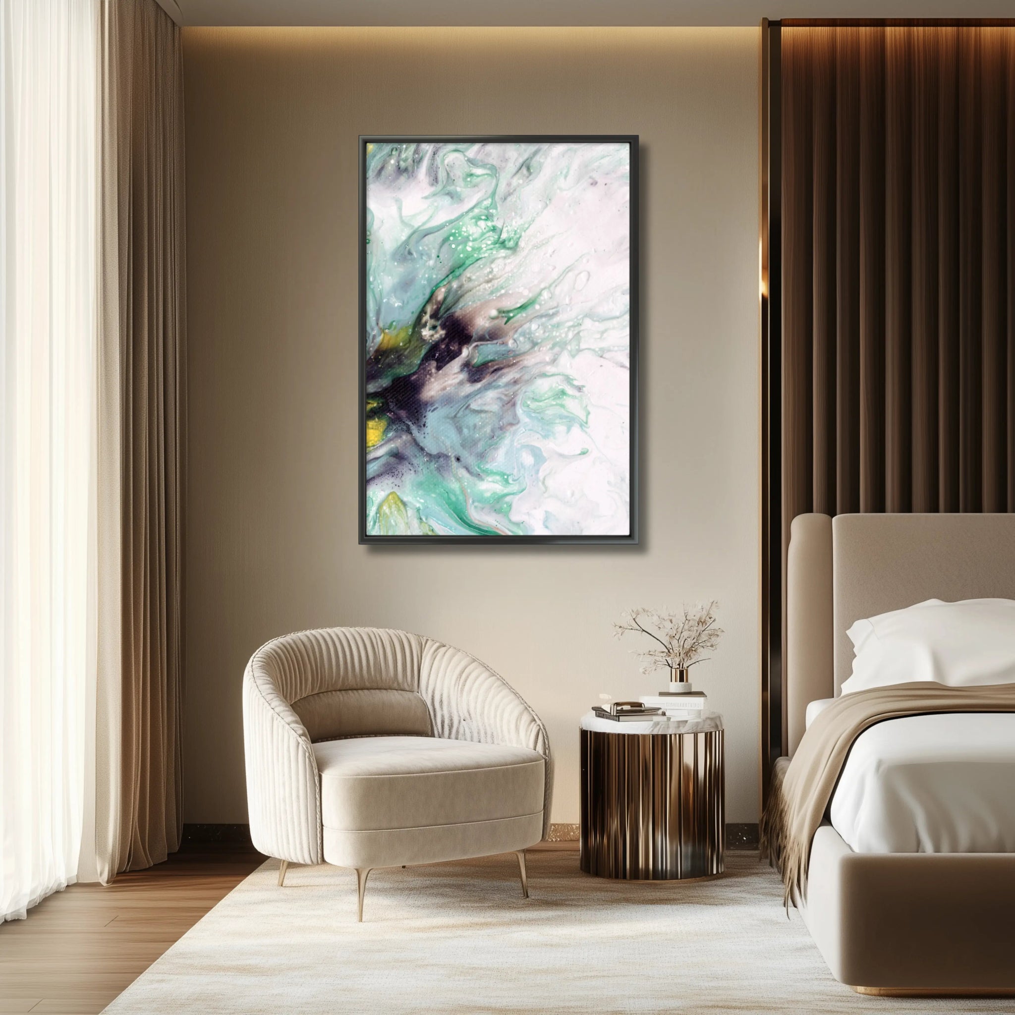 Celestial Embrace | Luxury Wall Art Print - Anez Ka Arts Luxury Wall Art