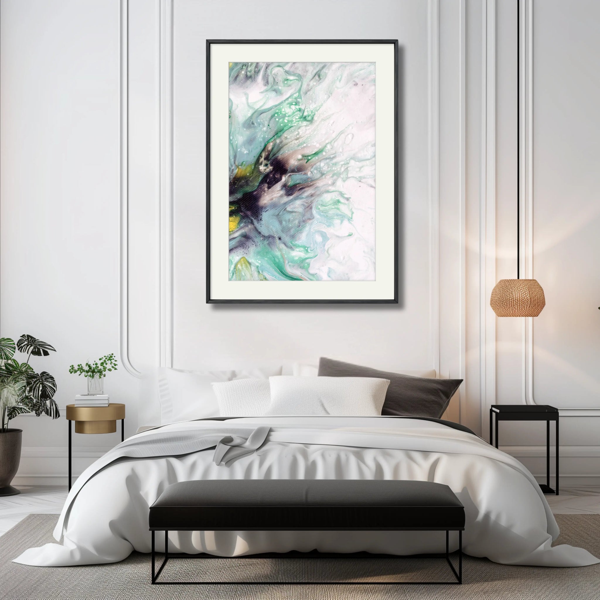 Celestial Embrace | Luxury Wall Art Print - Anez Ka Arts Luxury Wall Art