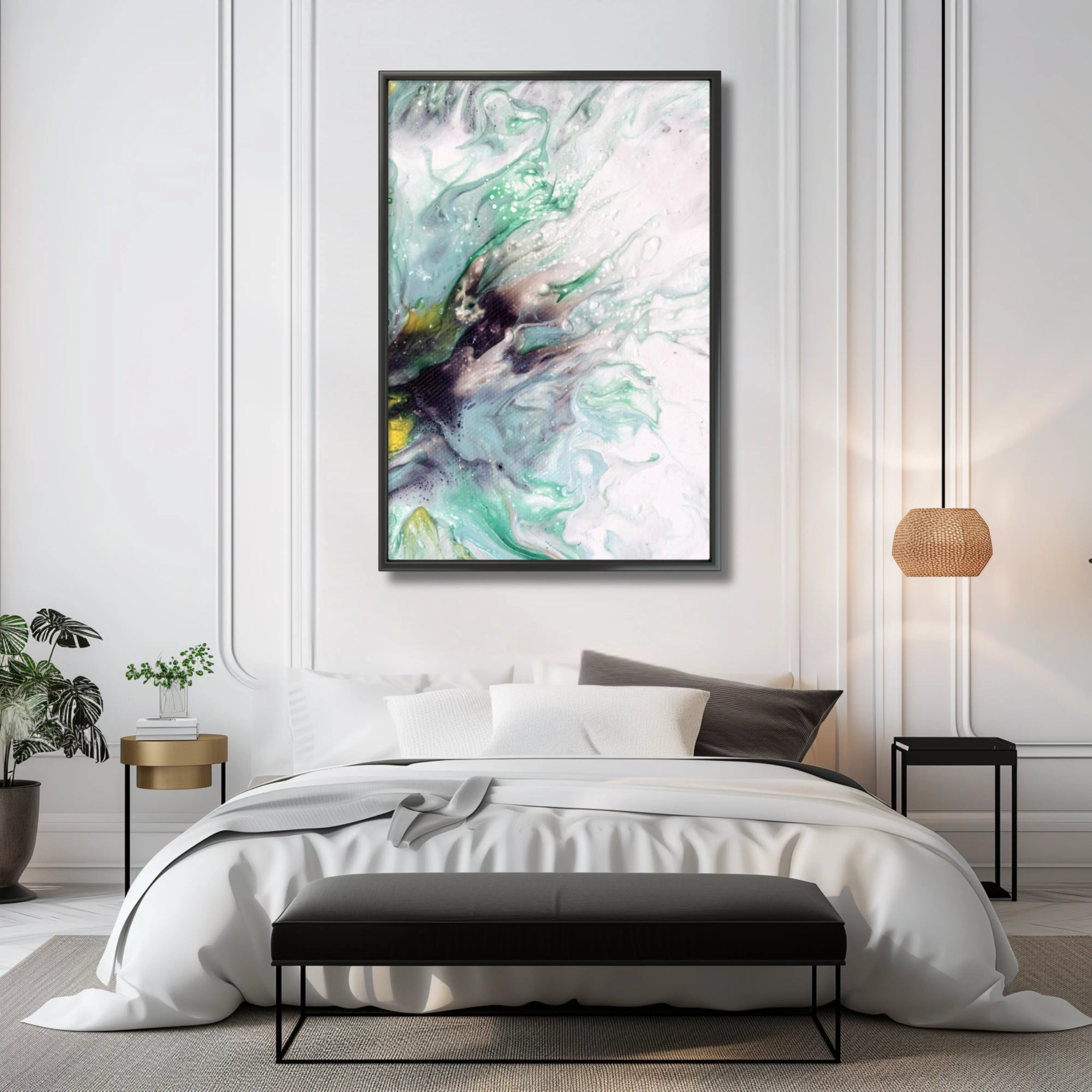 Celestial Embrace | Luxury Wall Art Print - Anez Ka Arts Luxury Wall Art