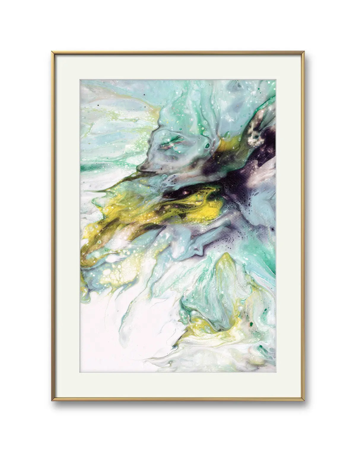 Majestic Fusion - fine art print in turqouise