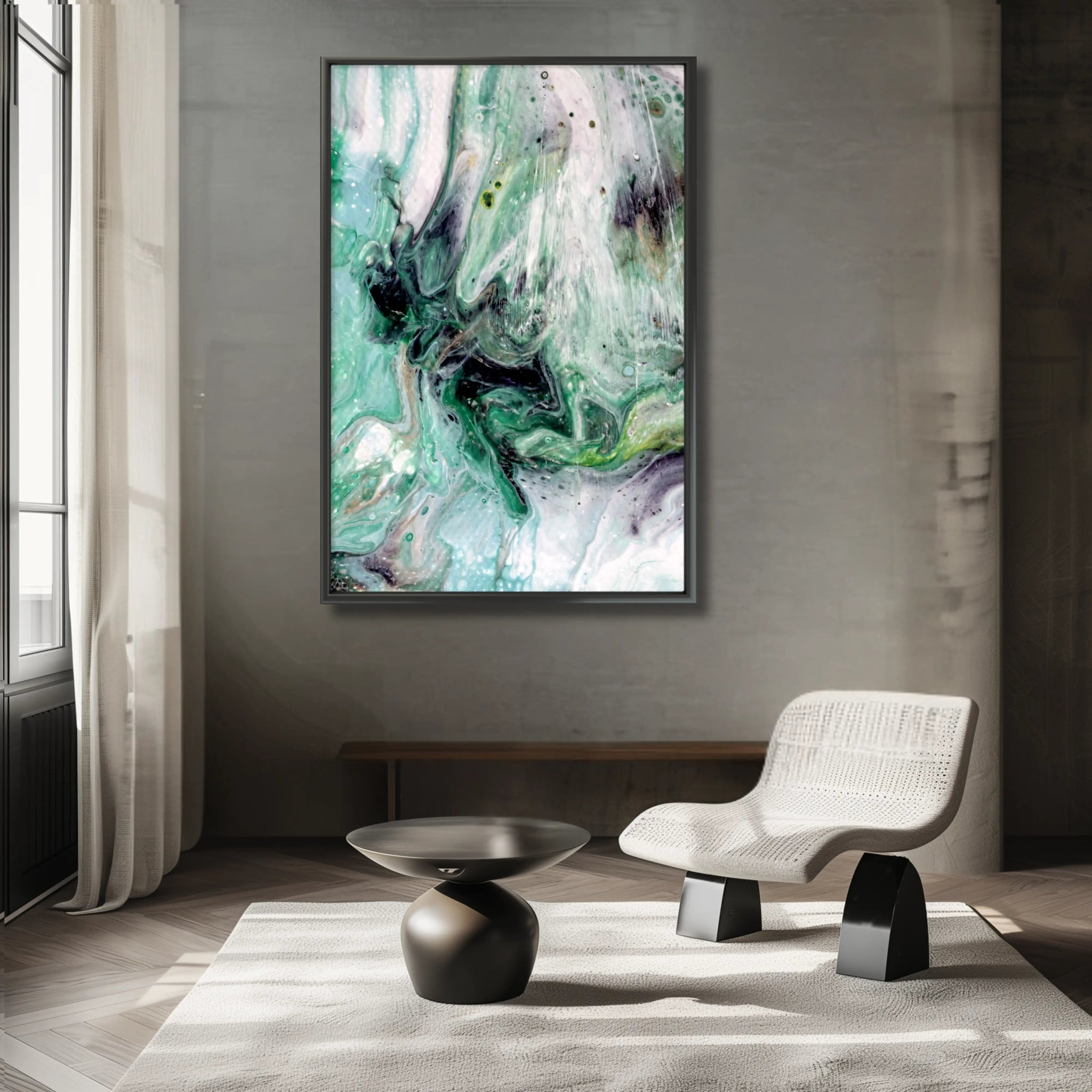 Cosmic Synergy | Luxury Abstract Print on Fine Art Paper - Anez Ka Arts Luxury Wall Art