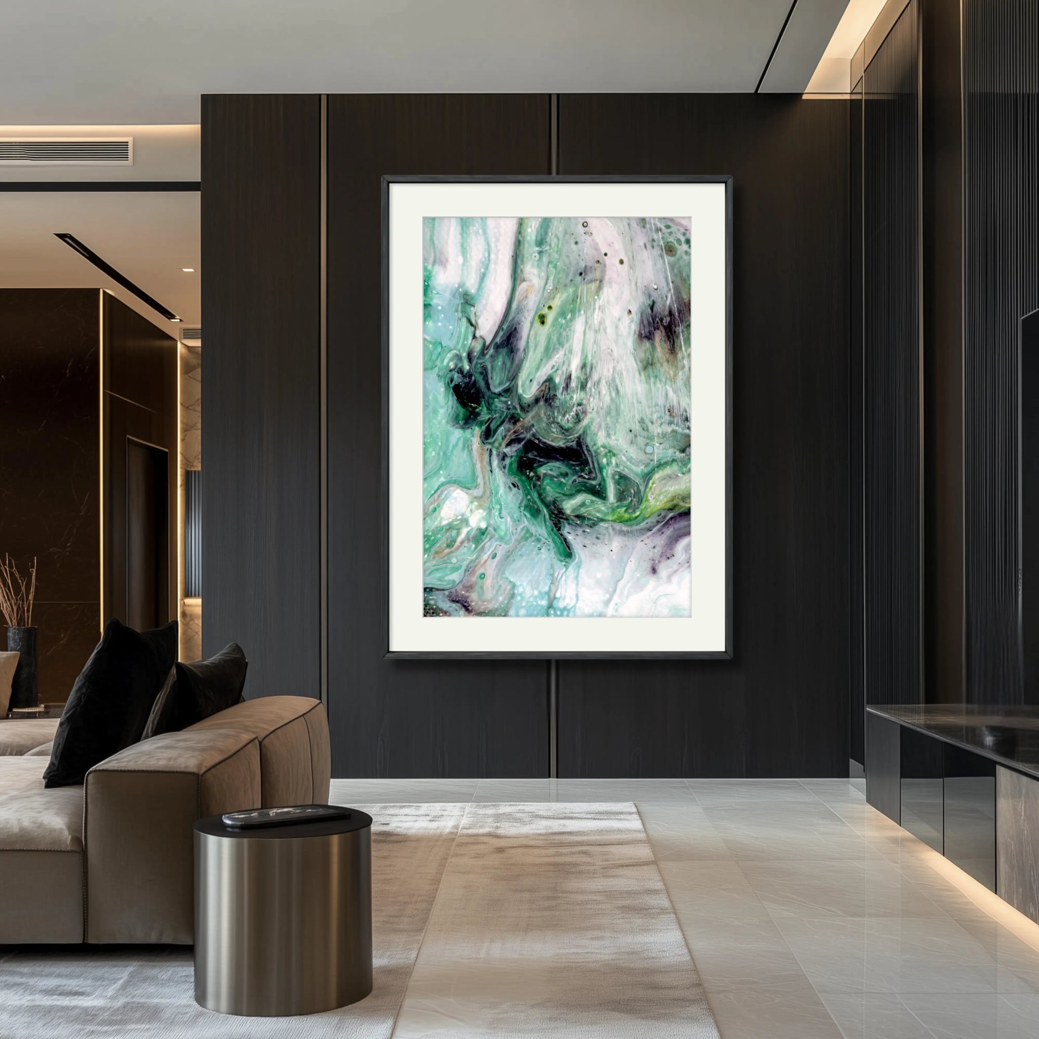 Cosmic Synergy | Luxury Abstract Print on Fine Art Paper - Anez Ka Arts Luxury Wall Art