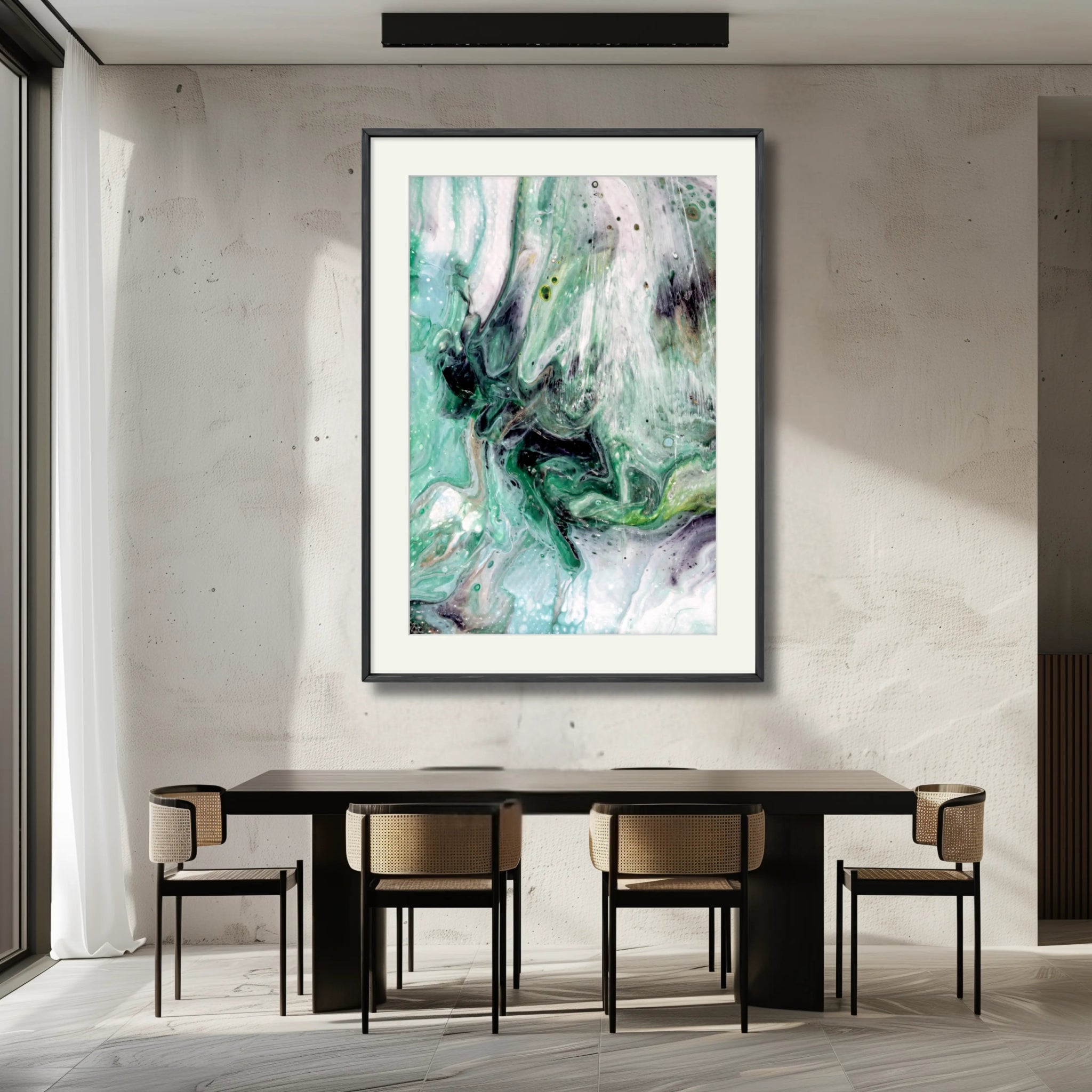 Cosmic Synergy | Luxury Abstract Print on Fine Art Paper - Anez Ka Arts Luxury Wall Art