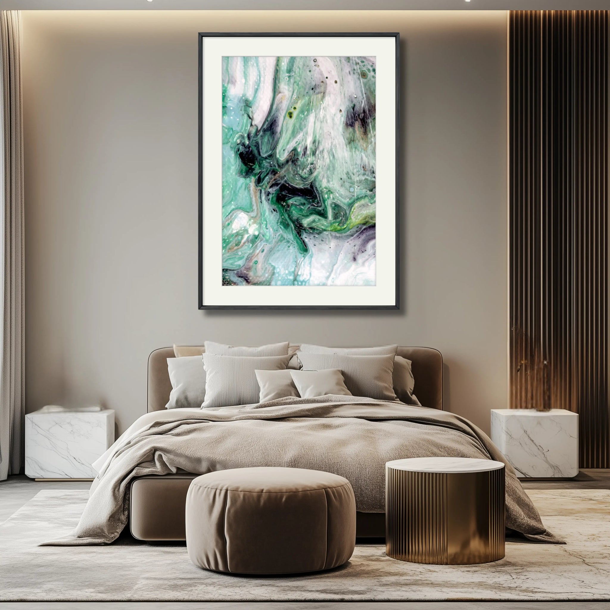 Cosmic Synergy | Luxury Abstract Print on Fine Art Paper - Anez Ka Arts Luxury Wall Art