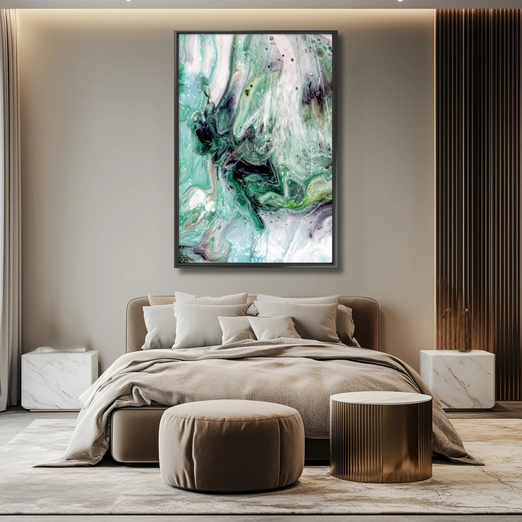 Cosmic Synergy | Luxury Abstract Print on Fine Art Paper - Anez Ka Arts Luxury Wall Art