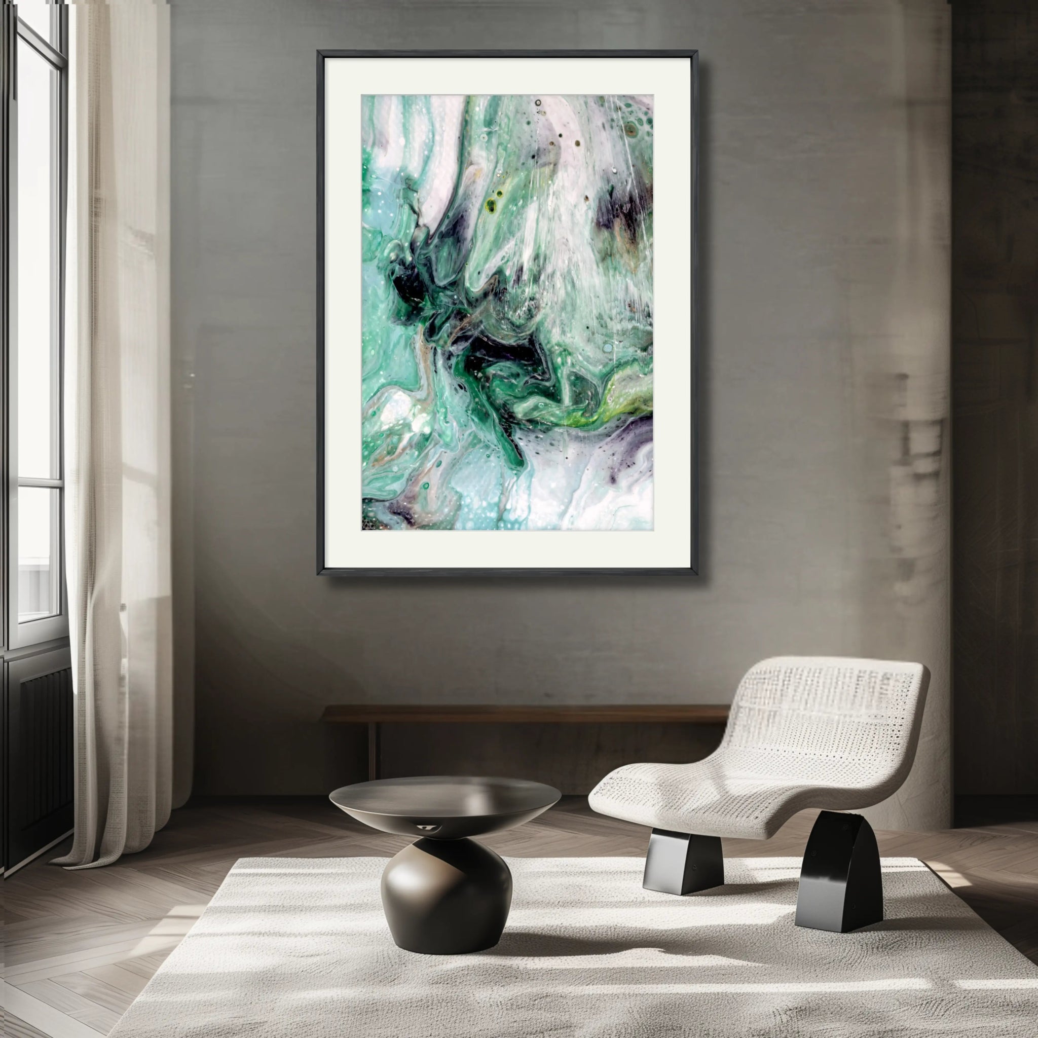 Cosmic Synergy | Luxury Abstract Print on Fine Art Paper - Anez Ka Arts Luxury Wall Art