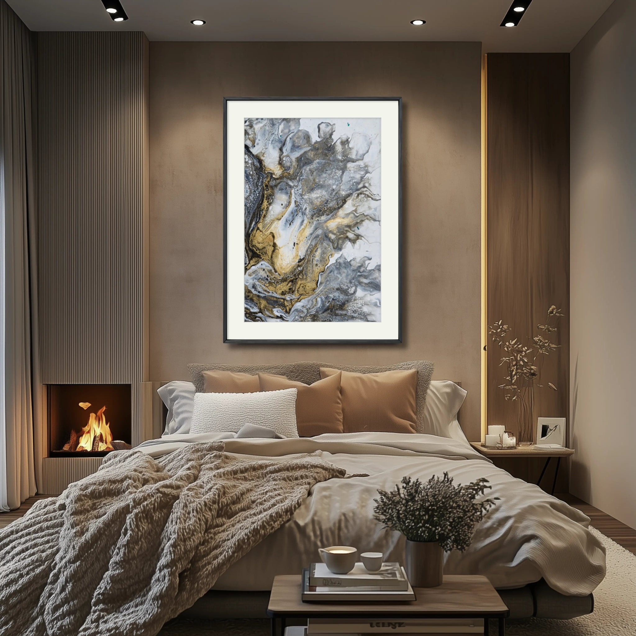 Elegance Unveiled | Luxury Framed Fine Art Print - Anez Ka Arts Luxury Wall Art