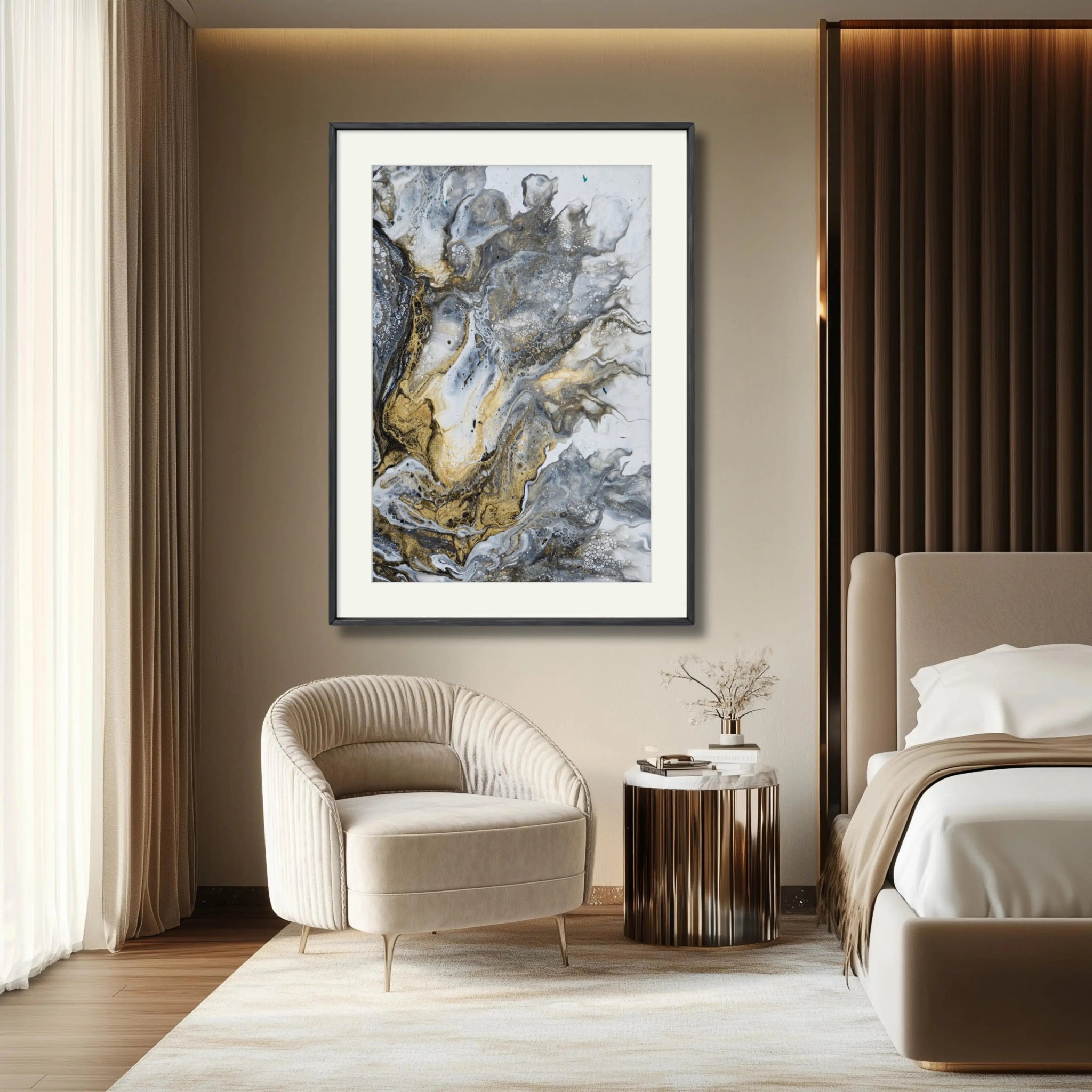 Elegance Unveiled | Luxury Framed Fine Art Print - Anez Ka Arts Luxury Wall Art