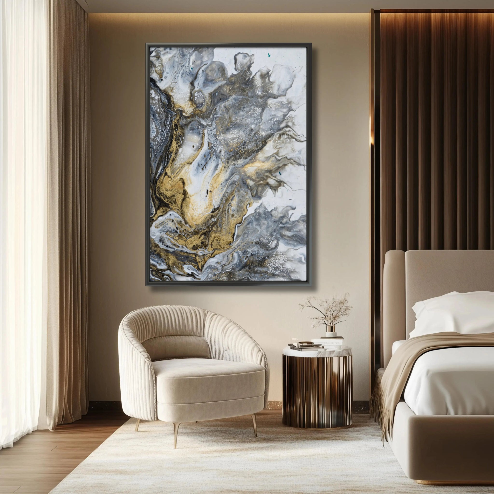 Elegance Unveiled | Luxury Framed Fine Art Print - Anez Ka Arts Luxury Wall Art