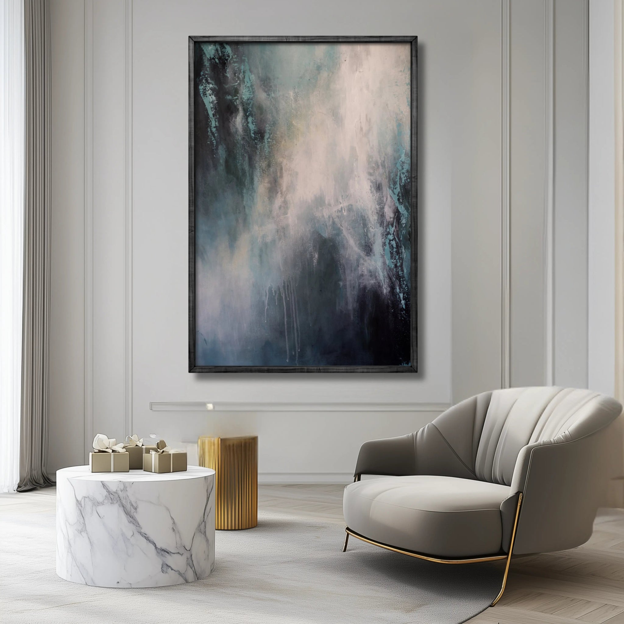 Enchantment | Tranquil Framed Canvas Art - Anez Ka Arts Luxury Wall Art