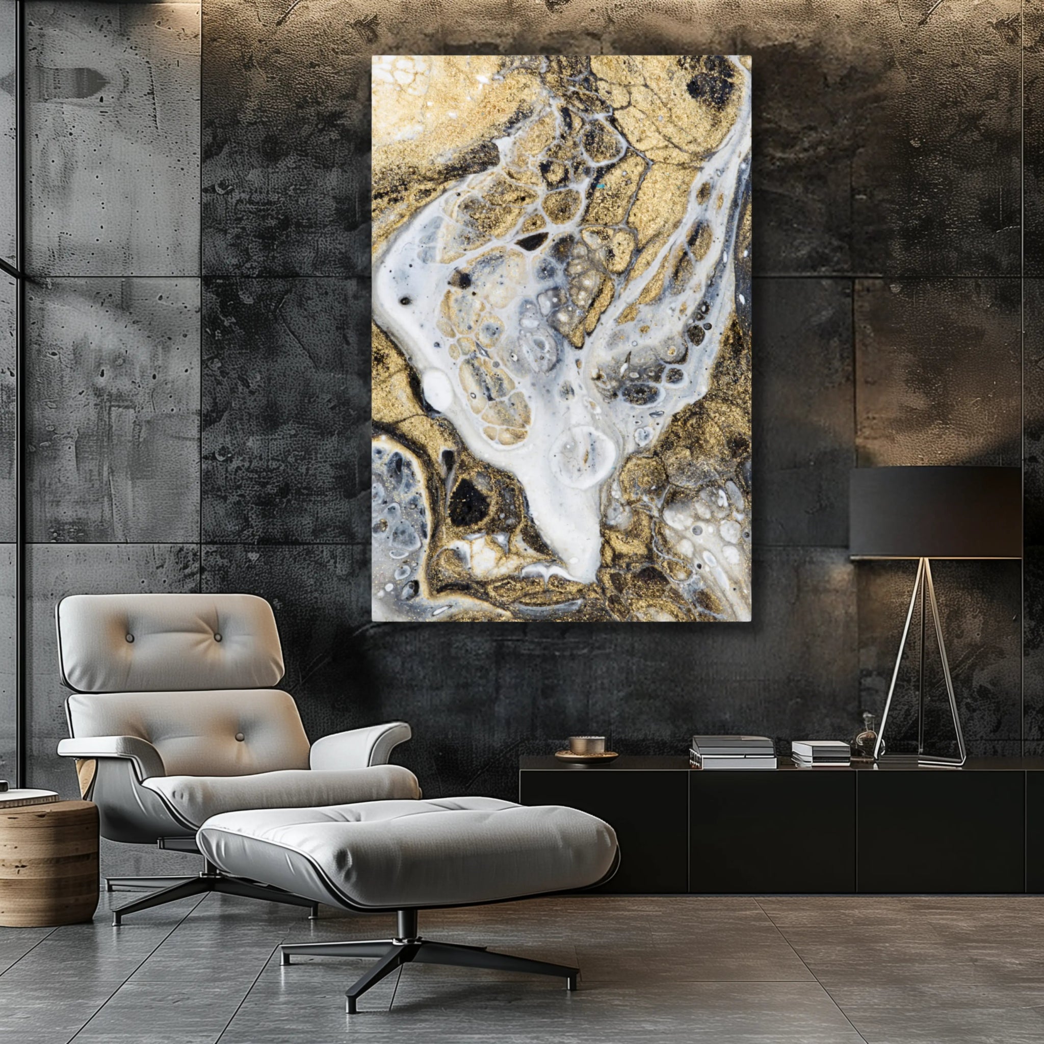 Gold Is The New Black | Luxury Wall Art in Gold - Anez Ka Arts Luxury Wall Art