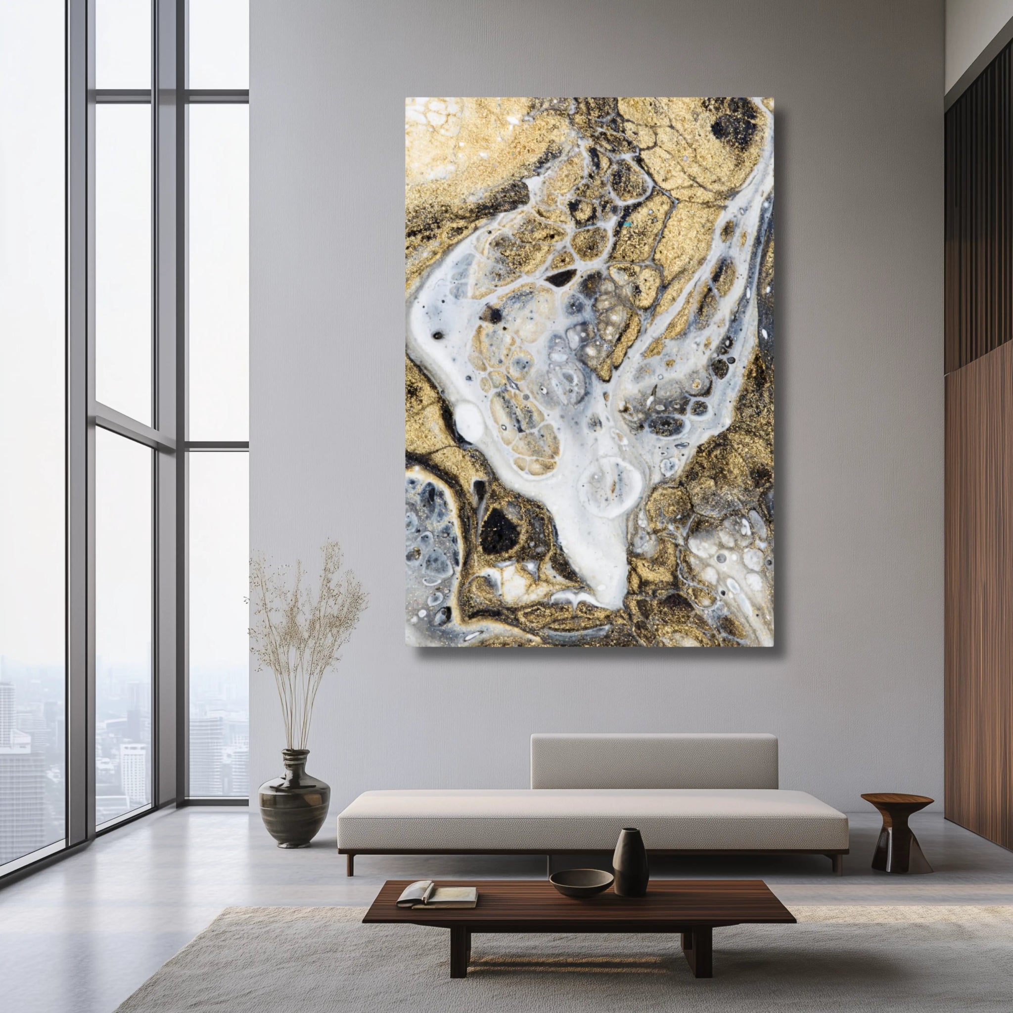 Gold Is The New Black | Luxury Wall Art in Gold - Anez Ka Arts Luxury Wall Art