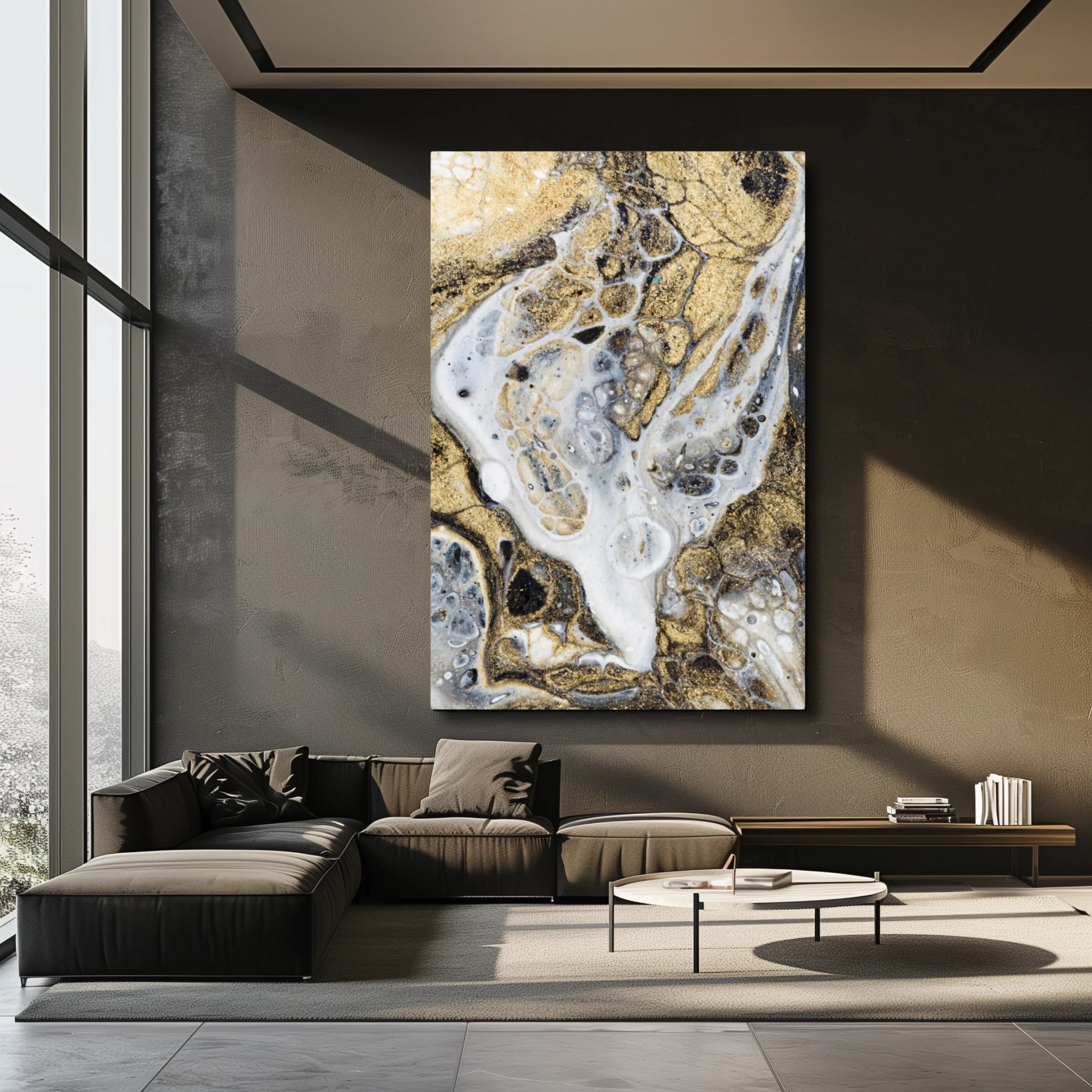 Gold Is The New Black | Luxury Wall Art in Gold - Anez Ka Arts Luxury Wall Art