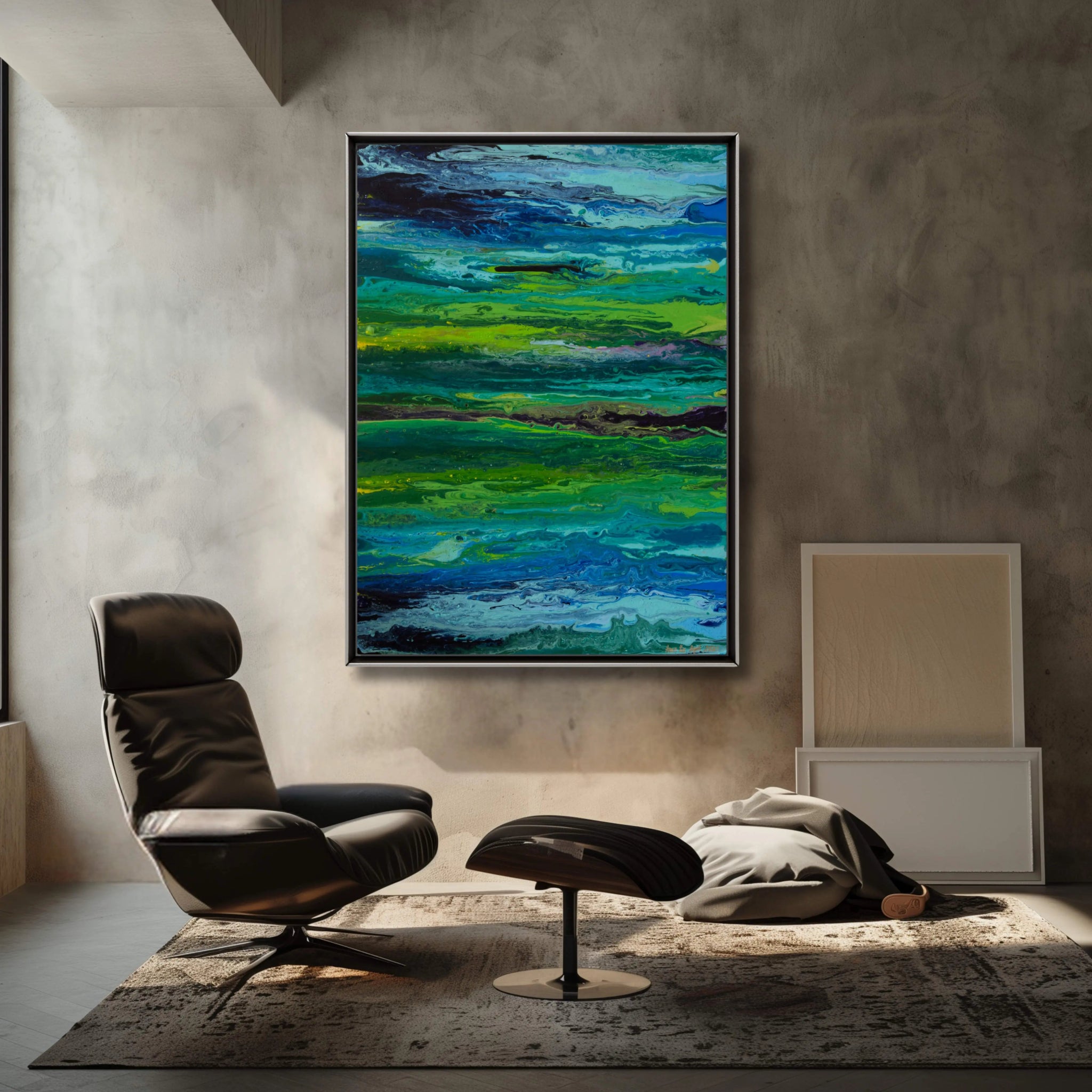 Infinity | Original Colourful Abstract Painting - Anez Ka Arts Luxury Wall Art