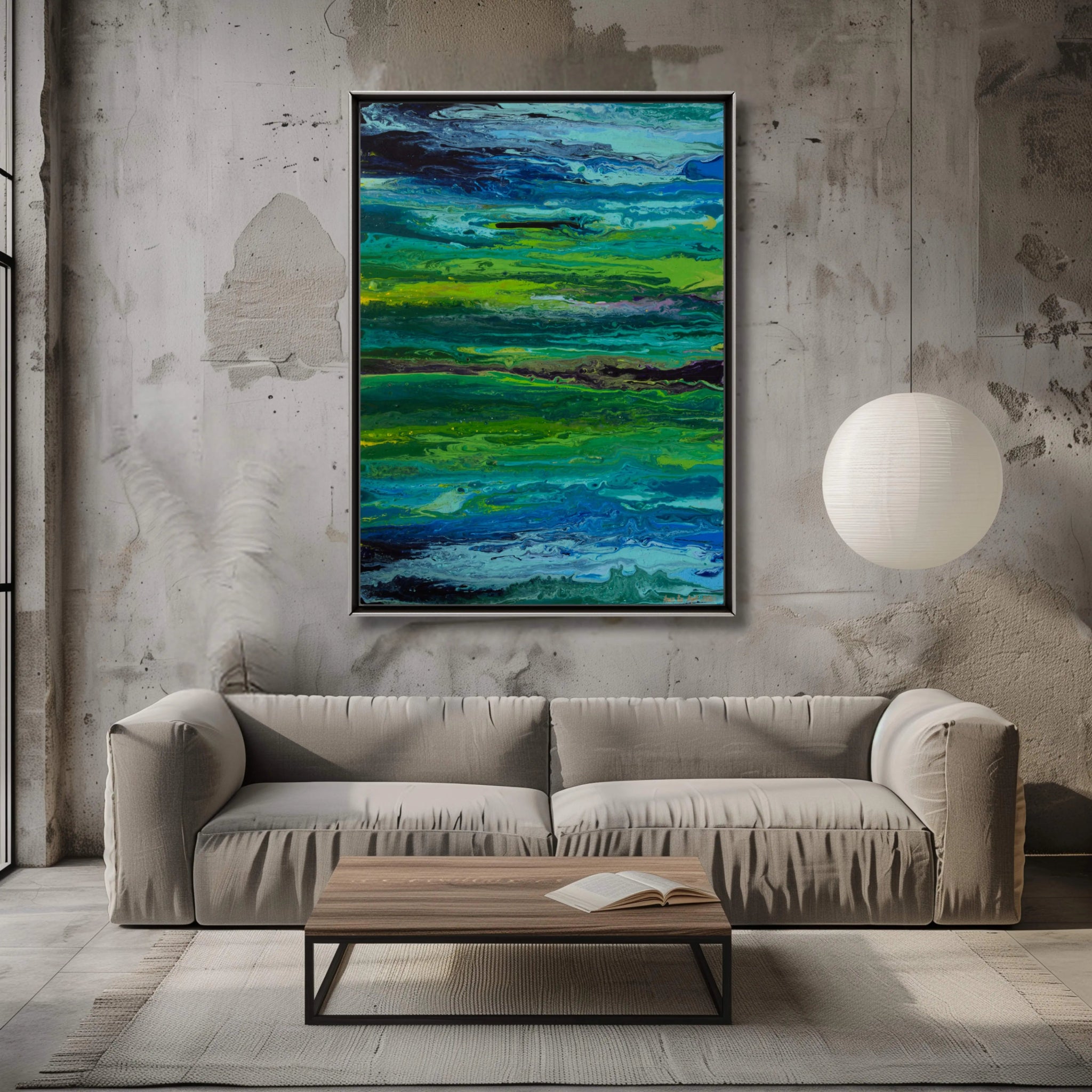 Infinity | Original Colourful Abstract Painting - Anez Ka Arts Luxury Wall Art