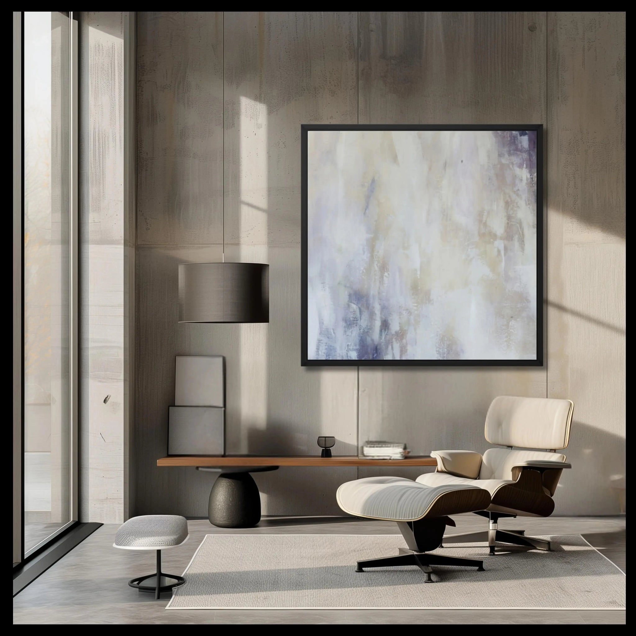 Ivory Posh | Exclusive Framed Fine Art on Canvas - Anez Ka Arts Luxury Wall Art