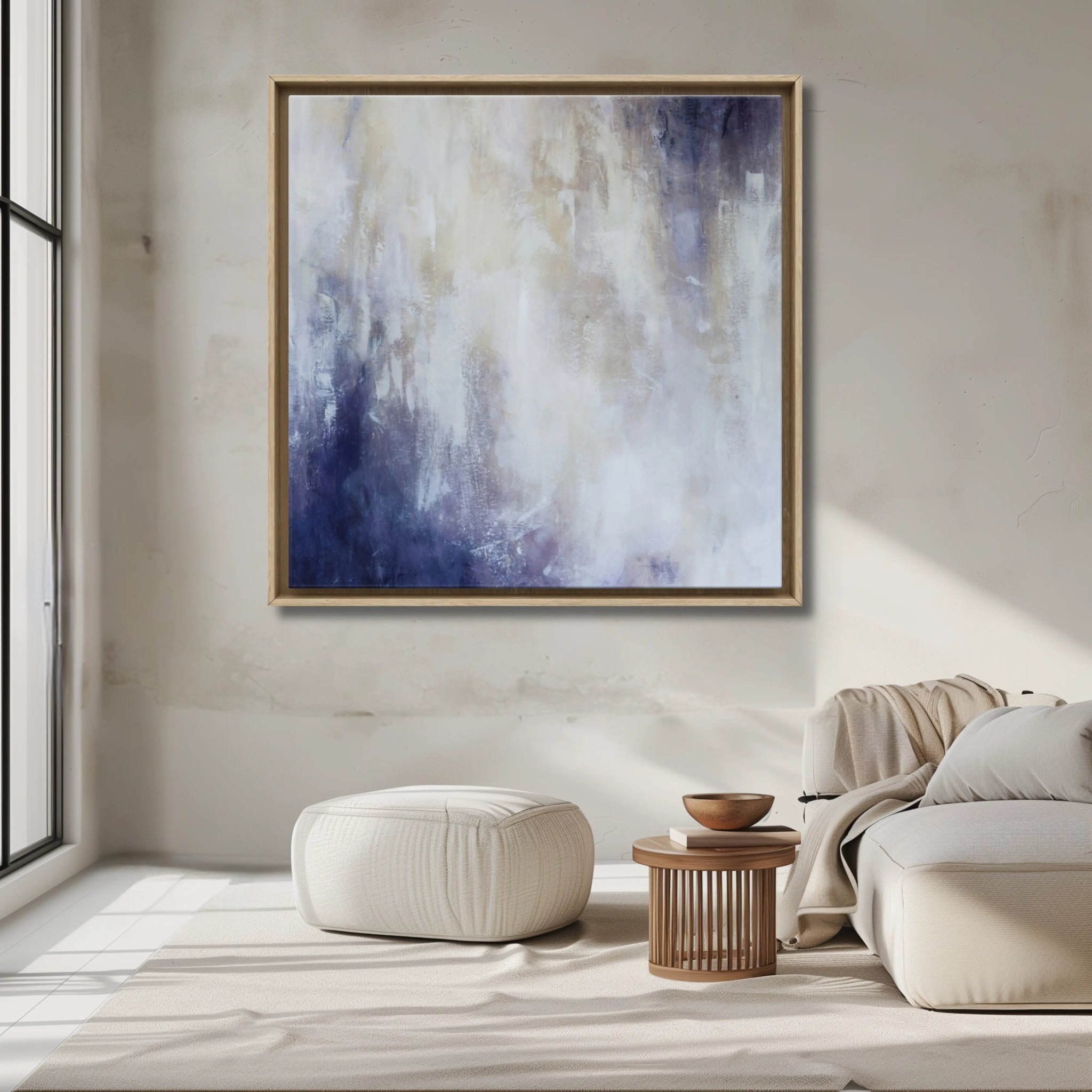 Ivory Richness | Luxury Framed Print on Canvas - Anez Ka Arts Luxury Wall Art