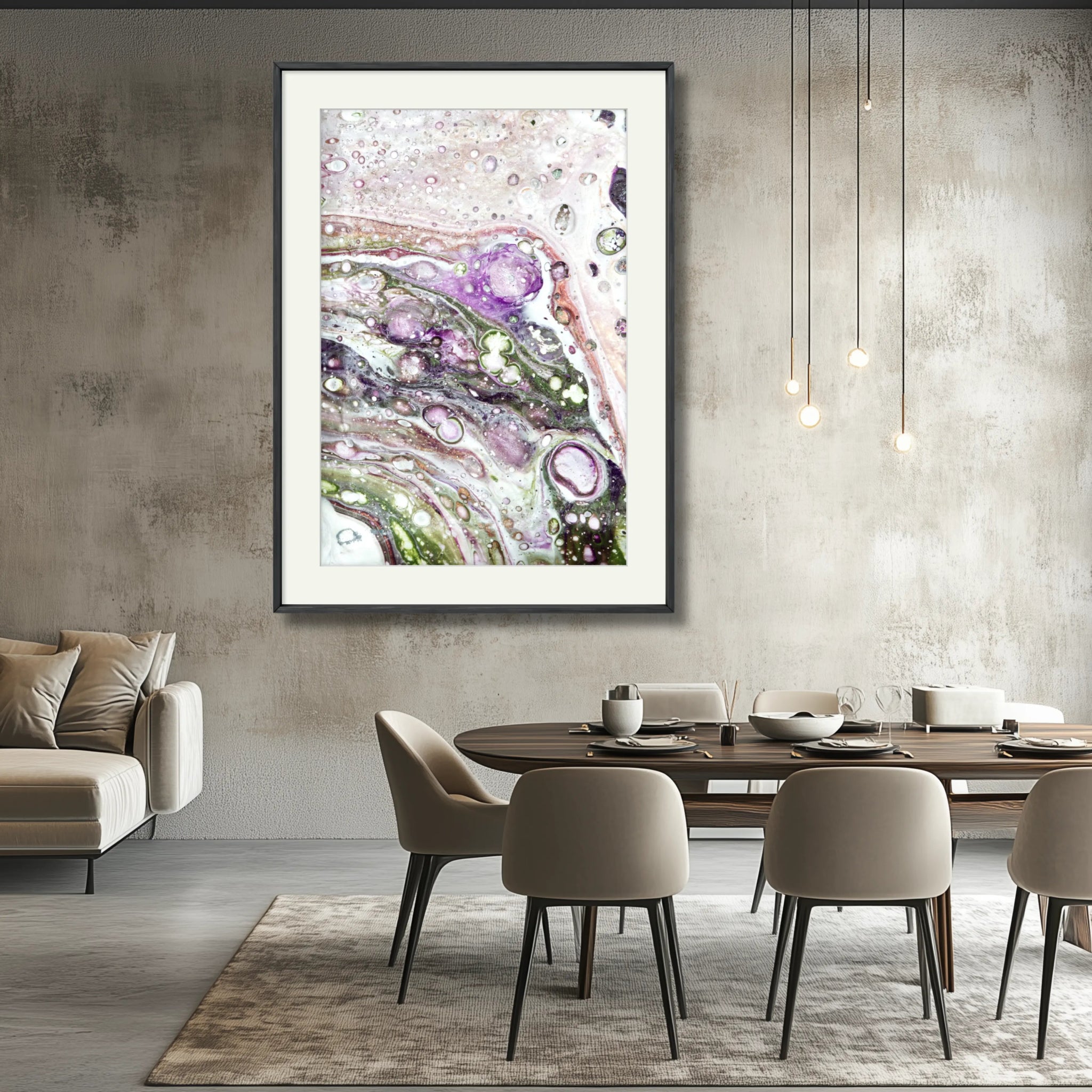 Lavish Jewel | Premium Framed Print on Paper - Anez Ka Arts Luxury Wall Art