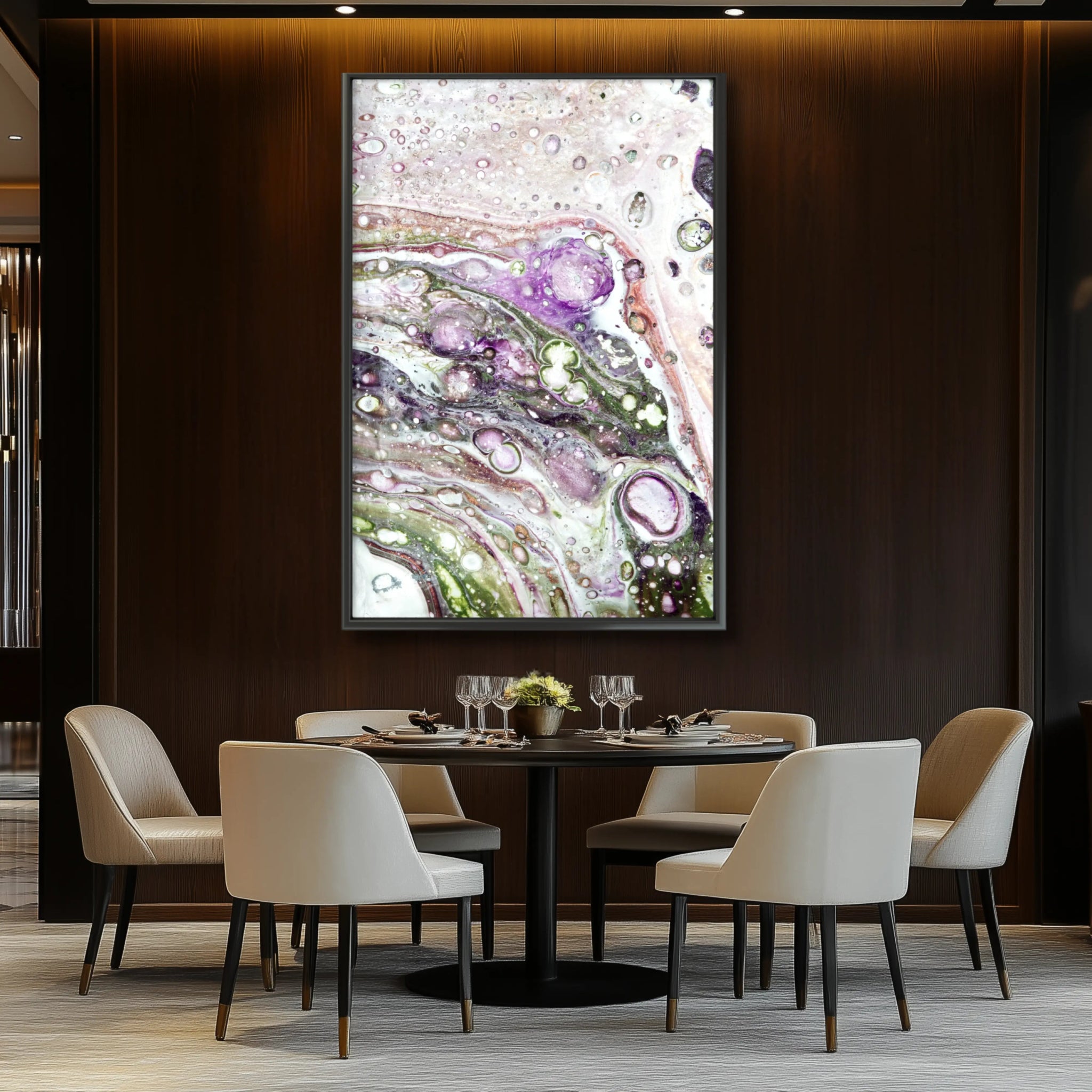 Lavish Jewel | Premium Framed Print on Paper - Anez Ka Arts Luxury Wall Art