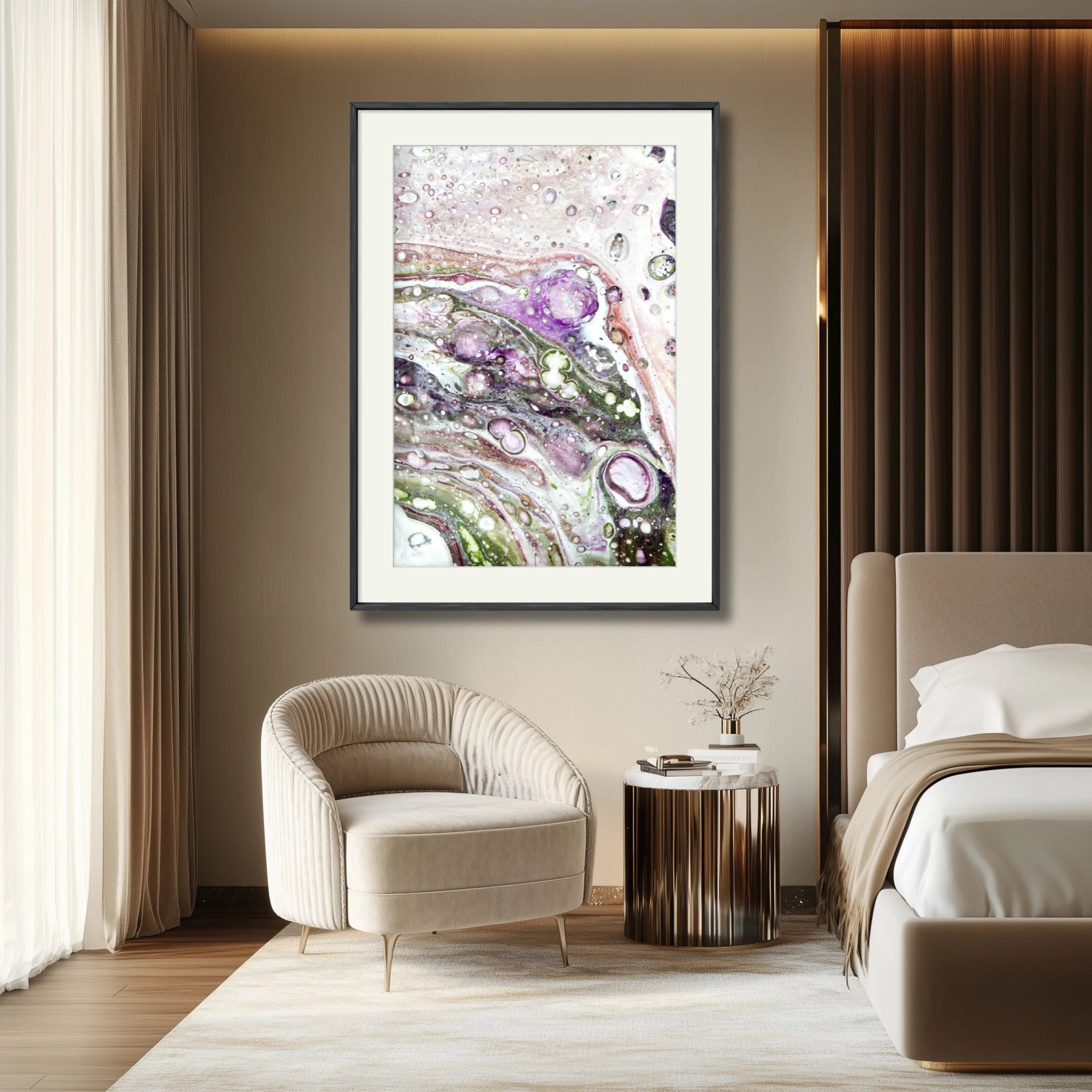 Lavish Jewel | Premium Framed Print on Paper - Anez Ka Arts Luxury Wall Art