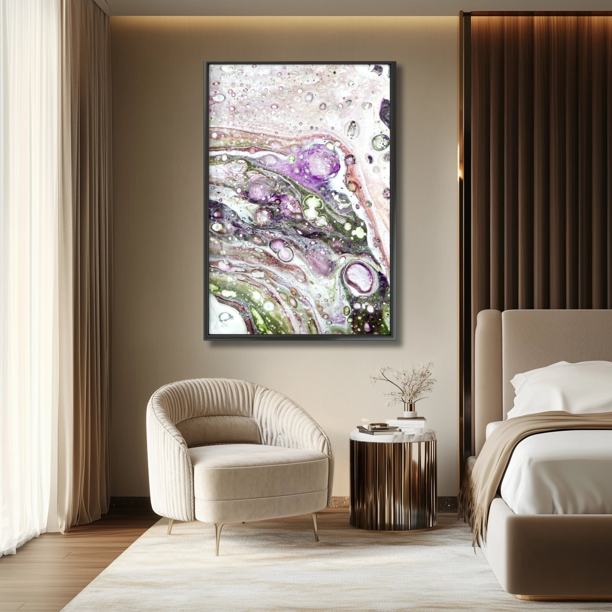 Lavish Jewel | Premium Framed Print on Paper - Anez Ka Arts Luxury Wall Art