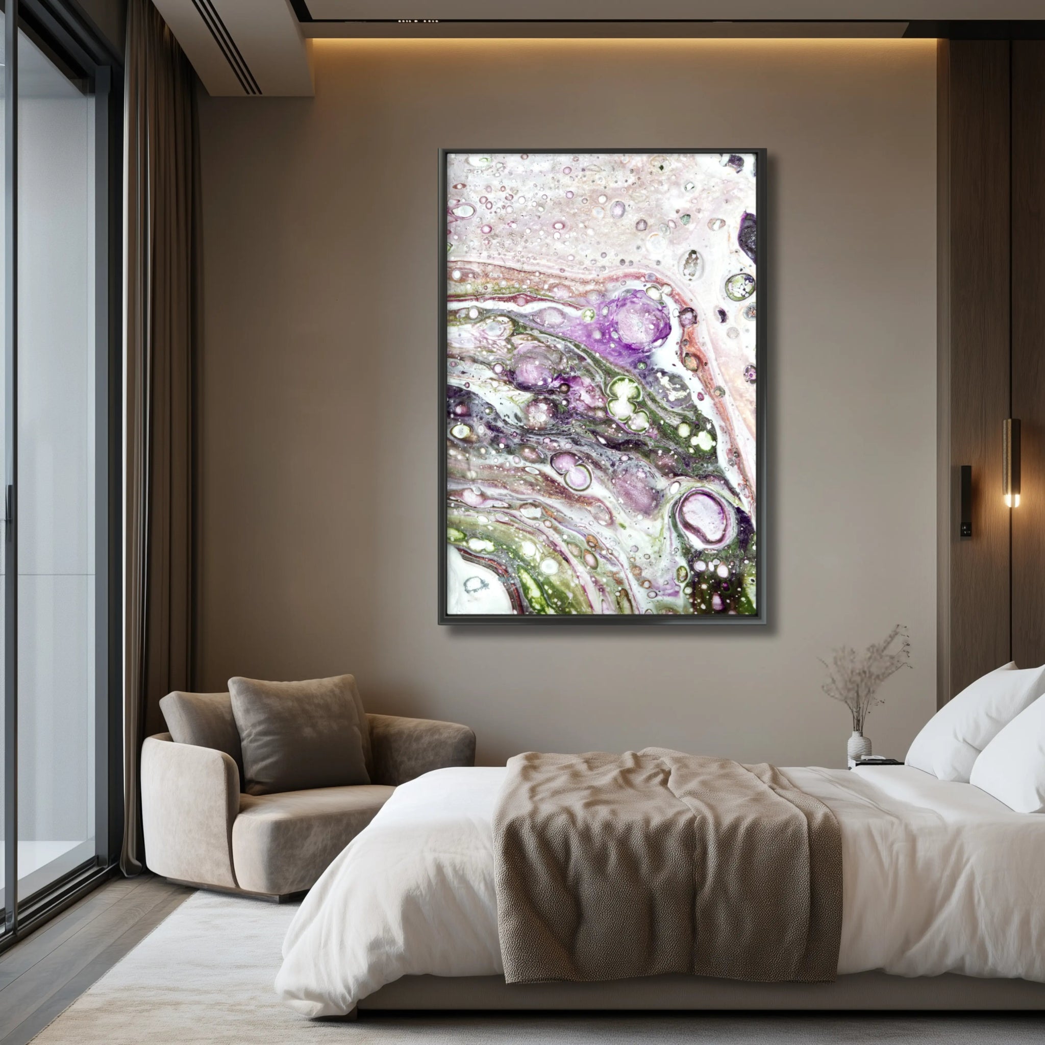 Lavish Jewel | Premium Framed Print on Paper - Anez Ka Arts Luxury Wall Art