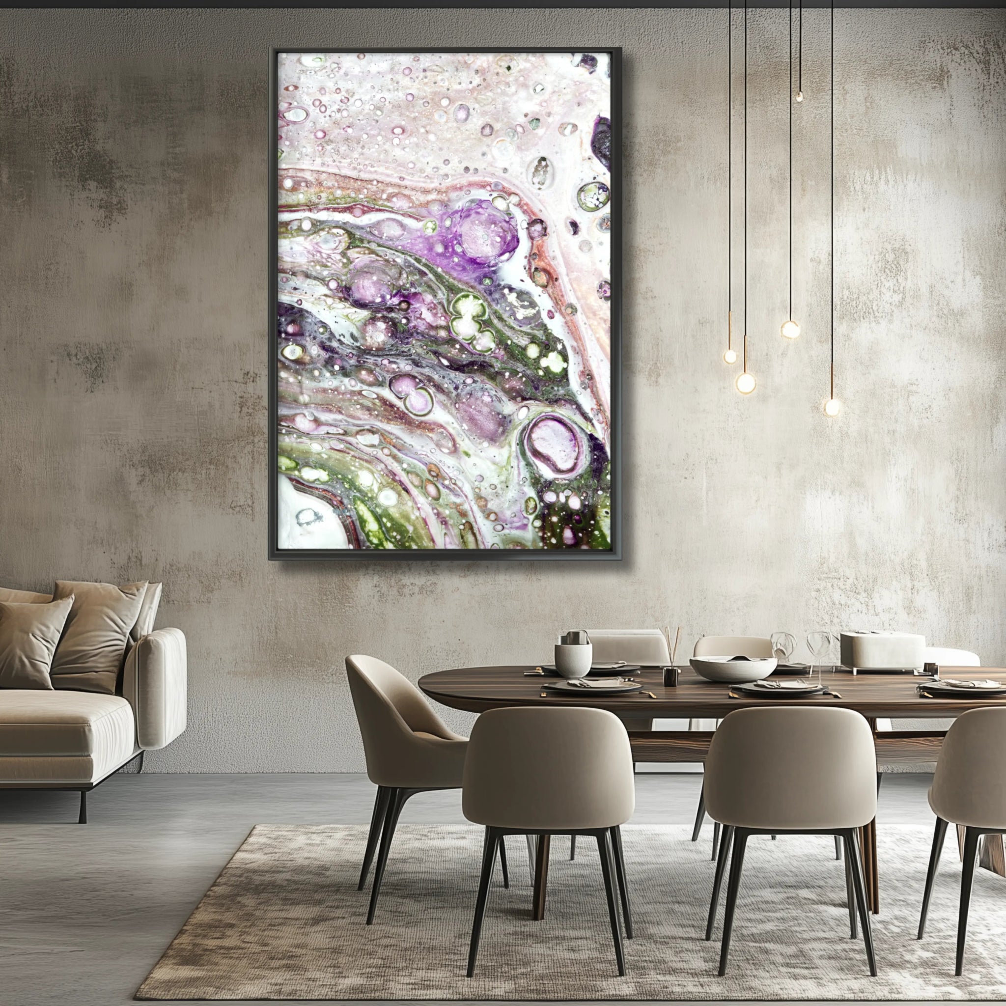 Lavish Jewel | Premium Framed Print on Paper - Anez Ka Arts Luxury Wall Art