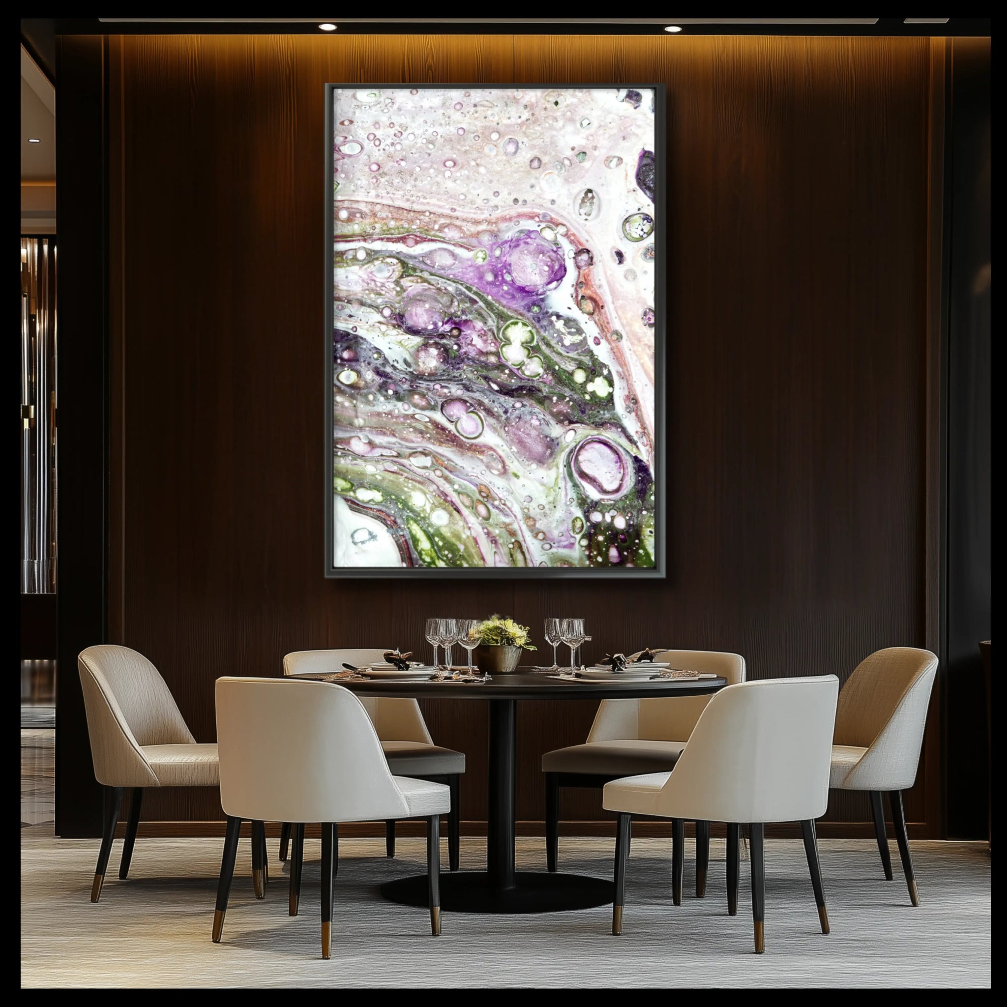 Lavish Jewel | Premium Framed Print on Paper - Anez Ka Arts Luxury Wall Art