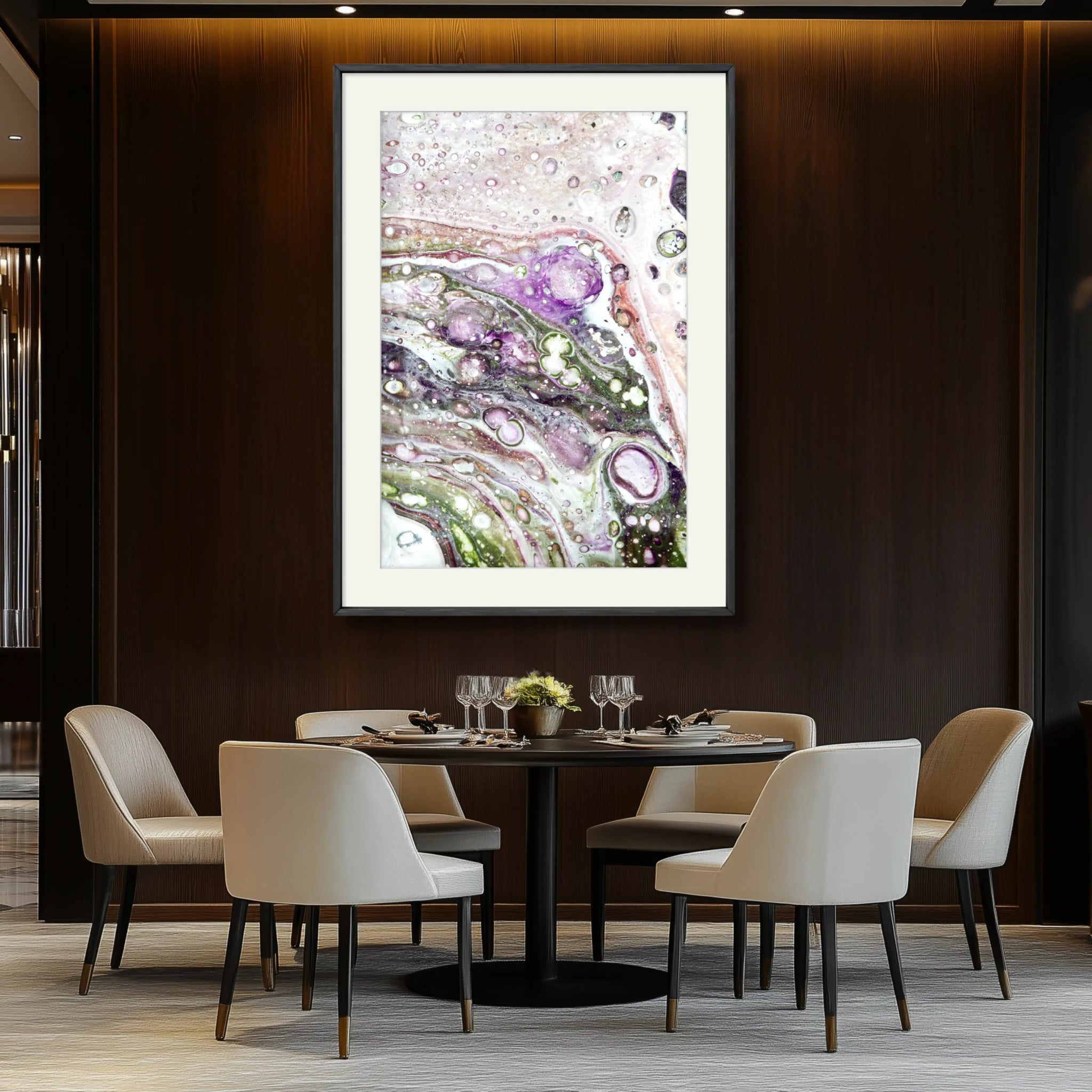 Lavish Jewel | Premium Framed Print on Paper - Anez Ka Arts Luxury Wall Art