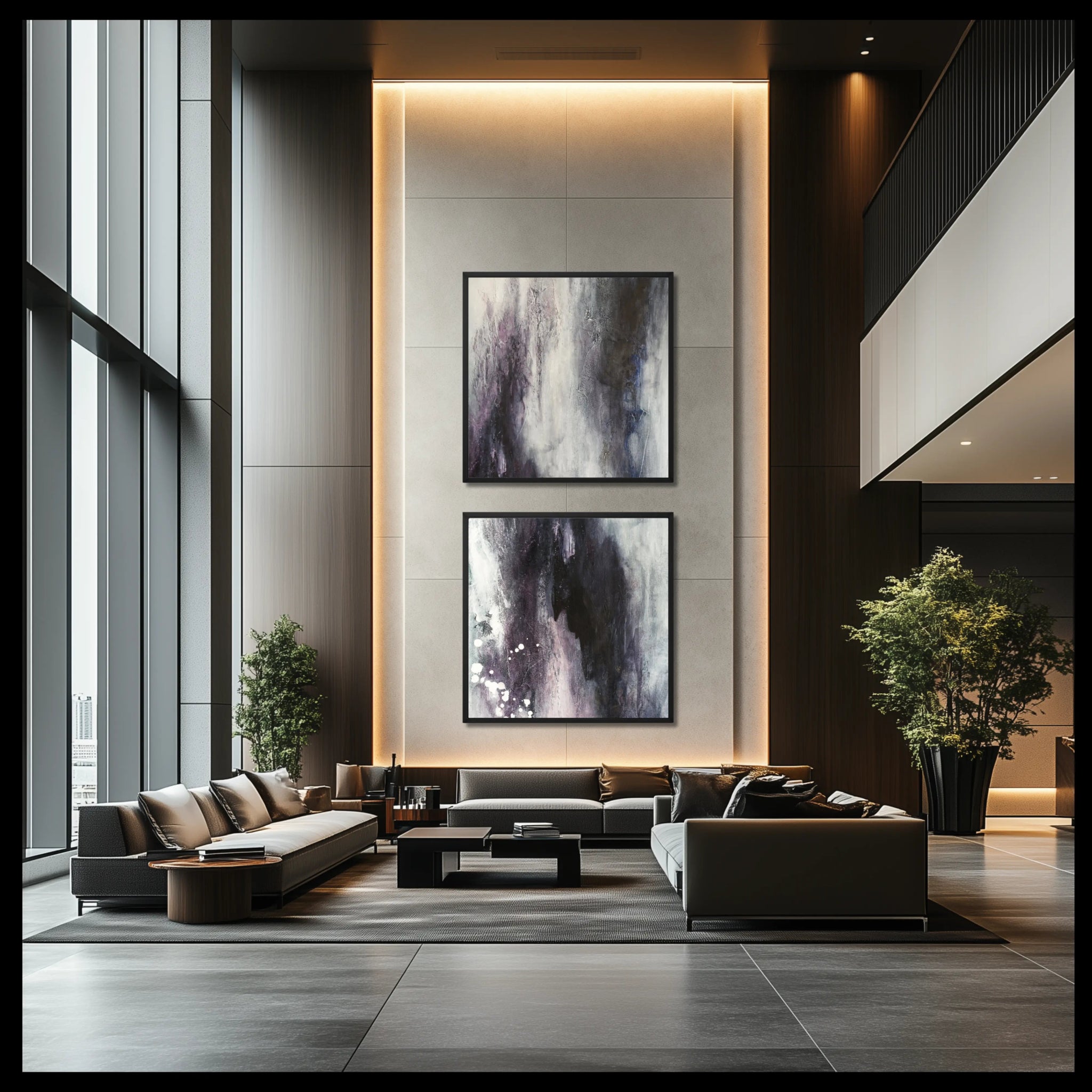 Magnificent Duo | Luxury Wall Art Set for Contemporary Homes - Anez Ka Arts Luxury Wall Art