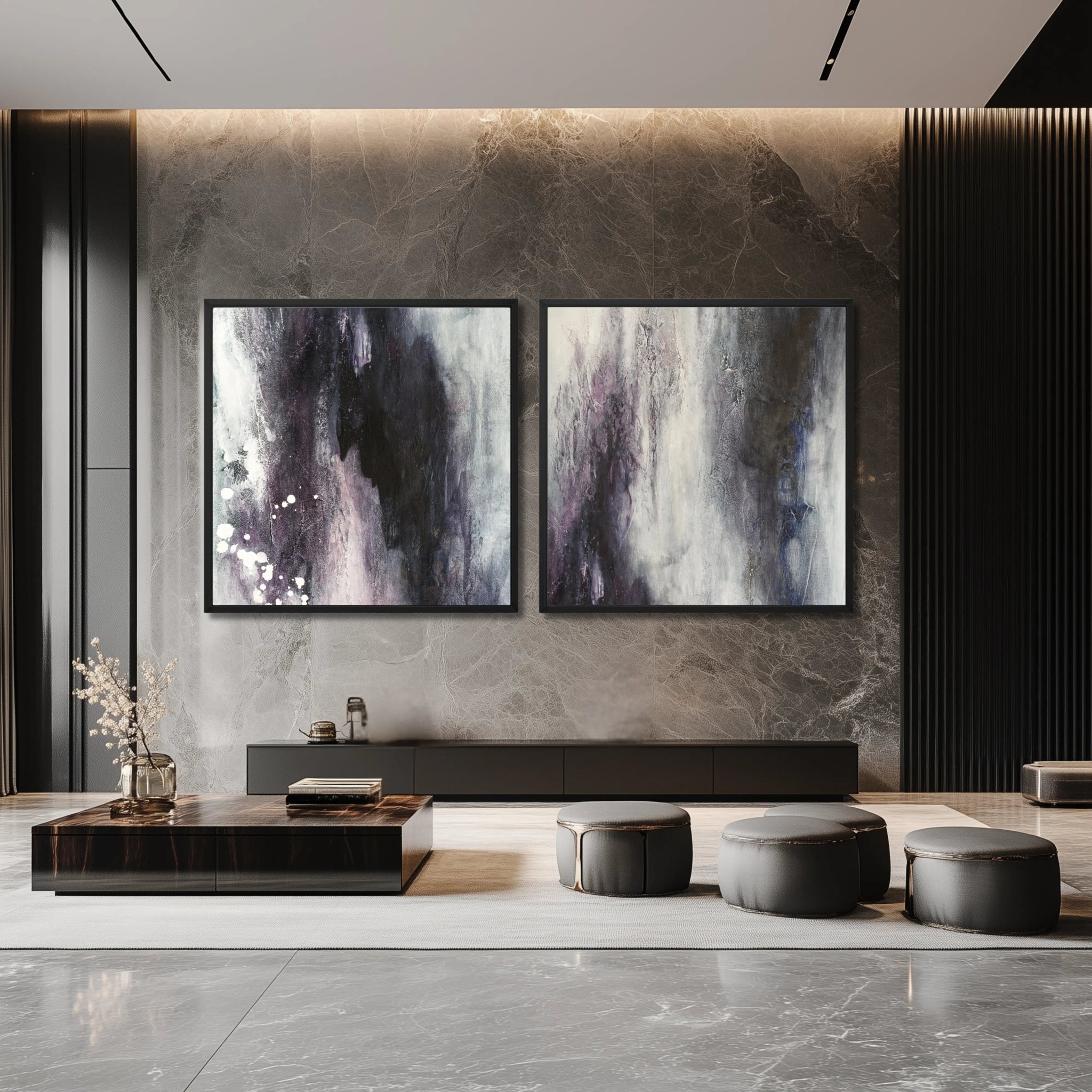 Magnificent Duo | Luxury Wall Art Set for Contemporary Homes - Anez Ka Arts Luxury Wall Art