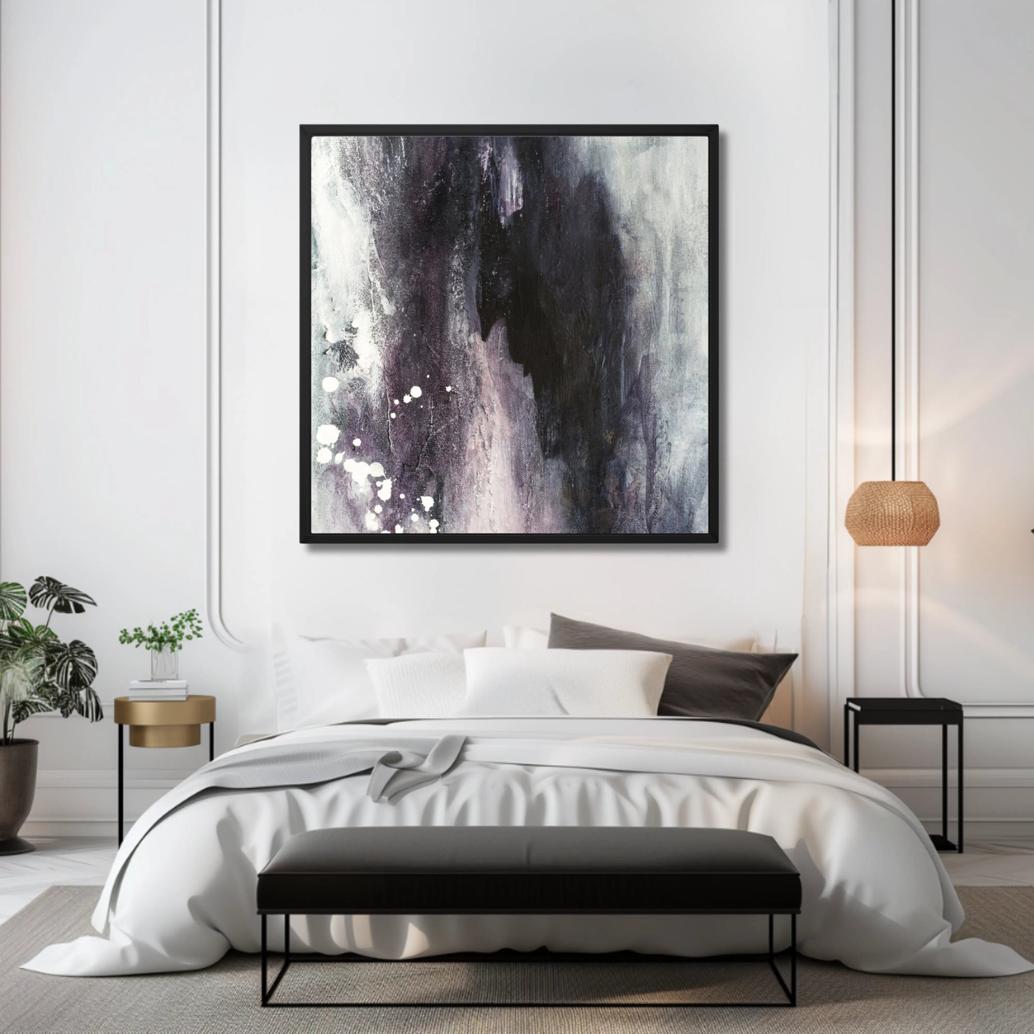 Magnificent | Framed Monochrome Canvas Art - Anez Ka Arts Luxury Wall Art