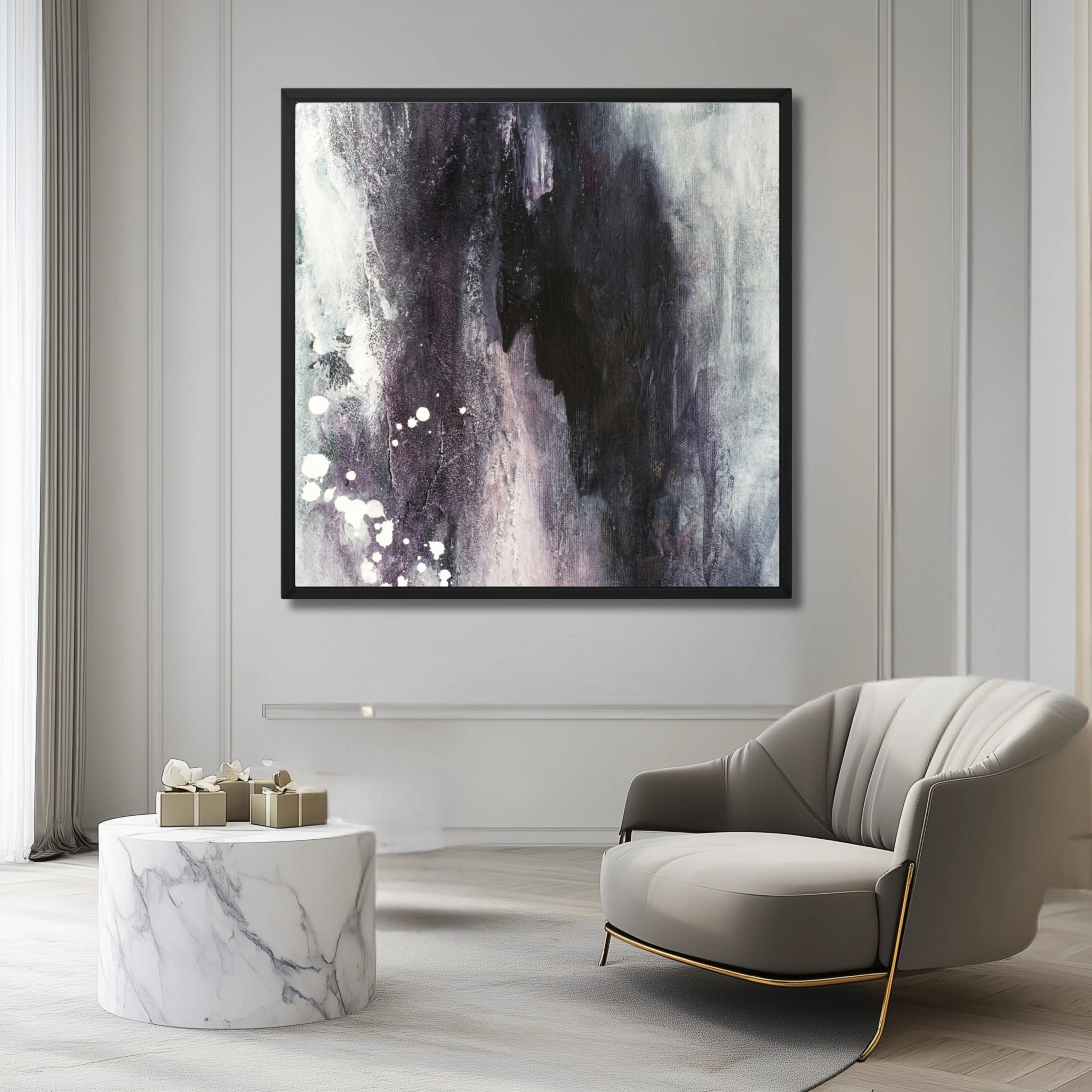 Magnificent | Framed Monochrome Canvas Art - Anez Ka Arts Luxury Wall Art