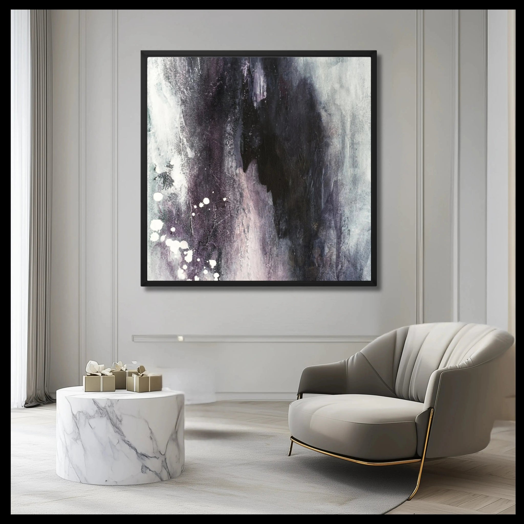 Magnificent | Framed Monochrome Canvas Art - Anez Ka Arts Luxury Wall Art