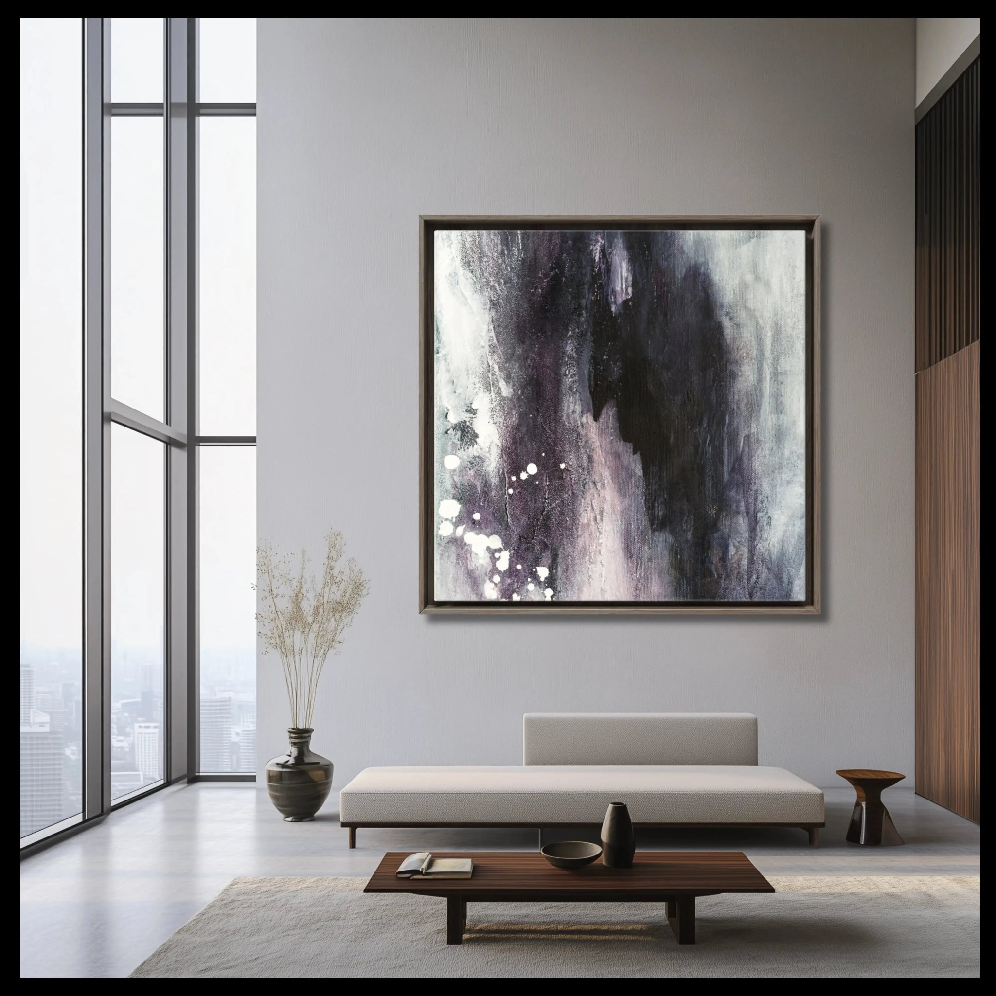 Magnificent | Framed Monochrome Canvas Art - Anez Ka Arts Luxury Wall Art