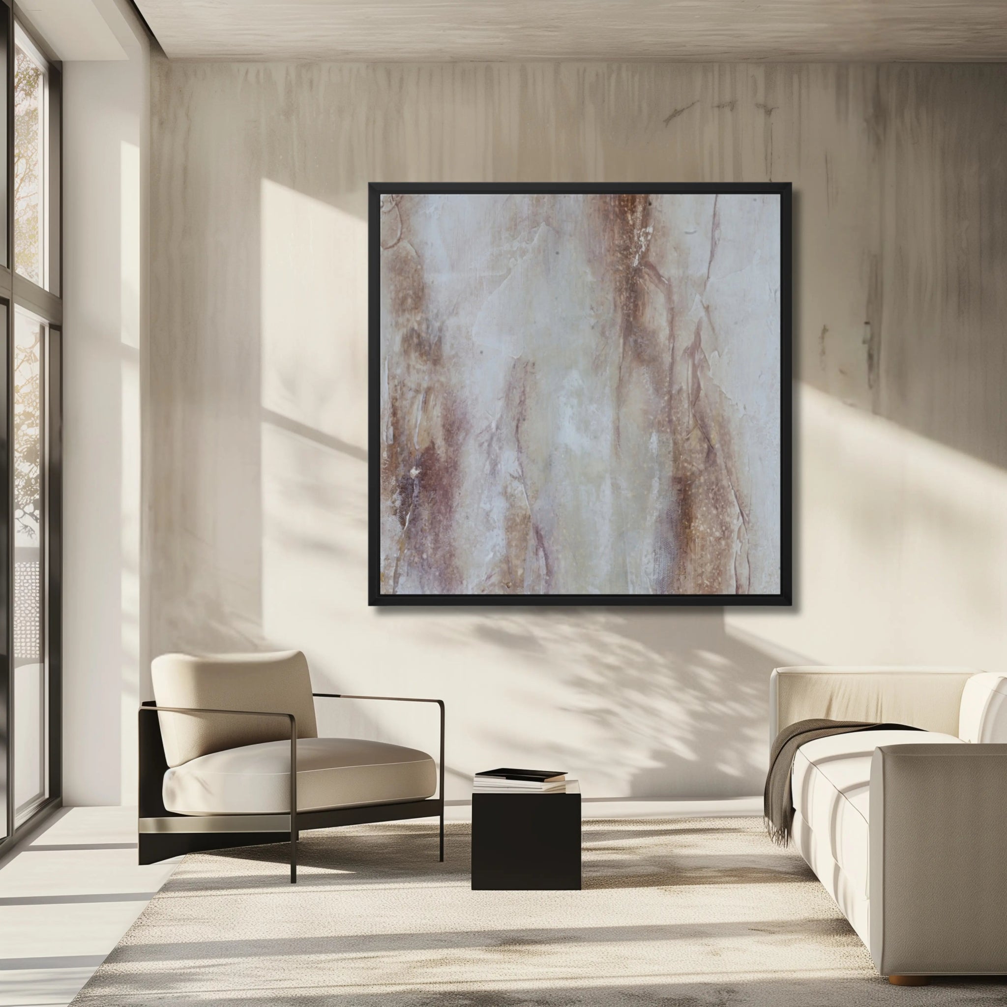 Minimalistic Obsession | Luxury Wall Décor for Neutral Living Room - Anez Ka Arts Luxury Wall Art